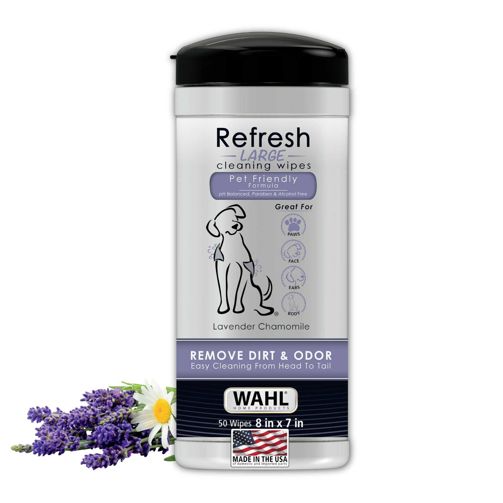 USA Pet Refresh Cleaning Wipes for Dogs (50 Count)