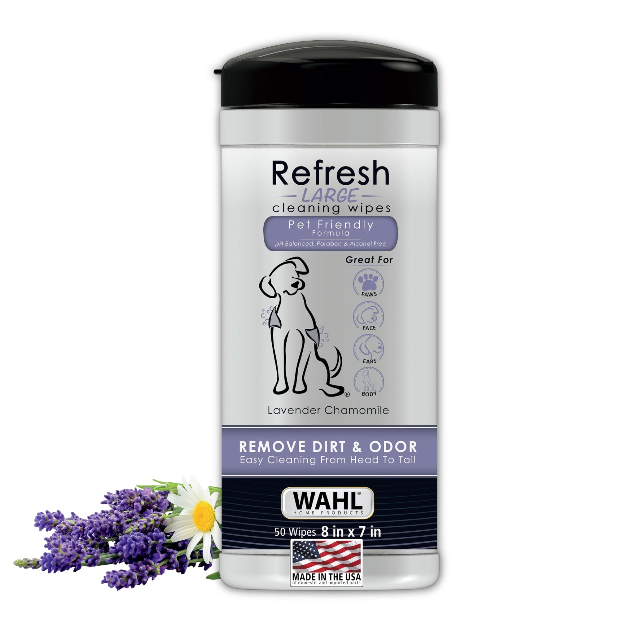 USA Pet Refresh Cleaning Wipes for Dogs (50 Count)