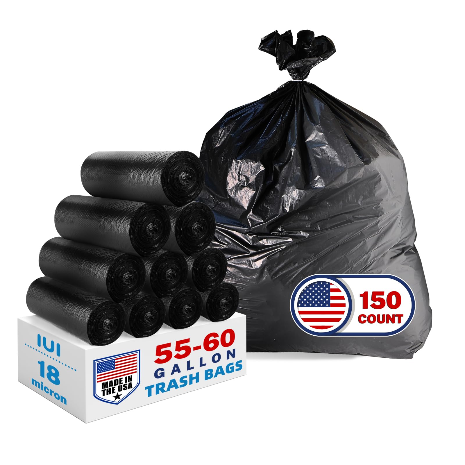 Heavy Duty Trash Bags 55 (150 Count)