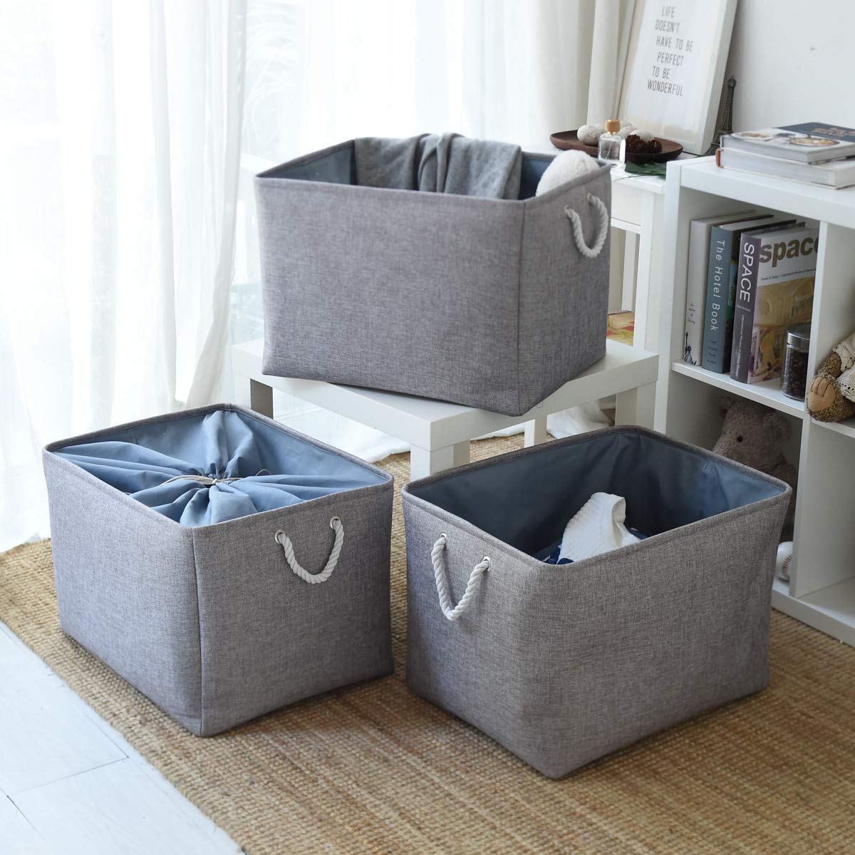 Fabric Storage Bins Baskets for Organizing (3 Count)