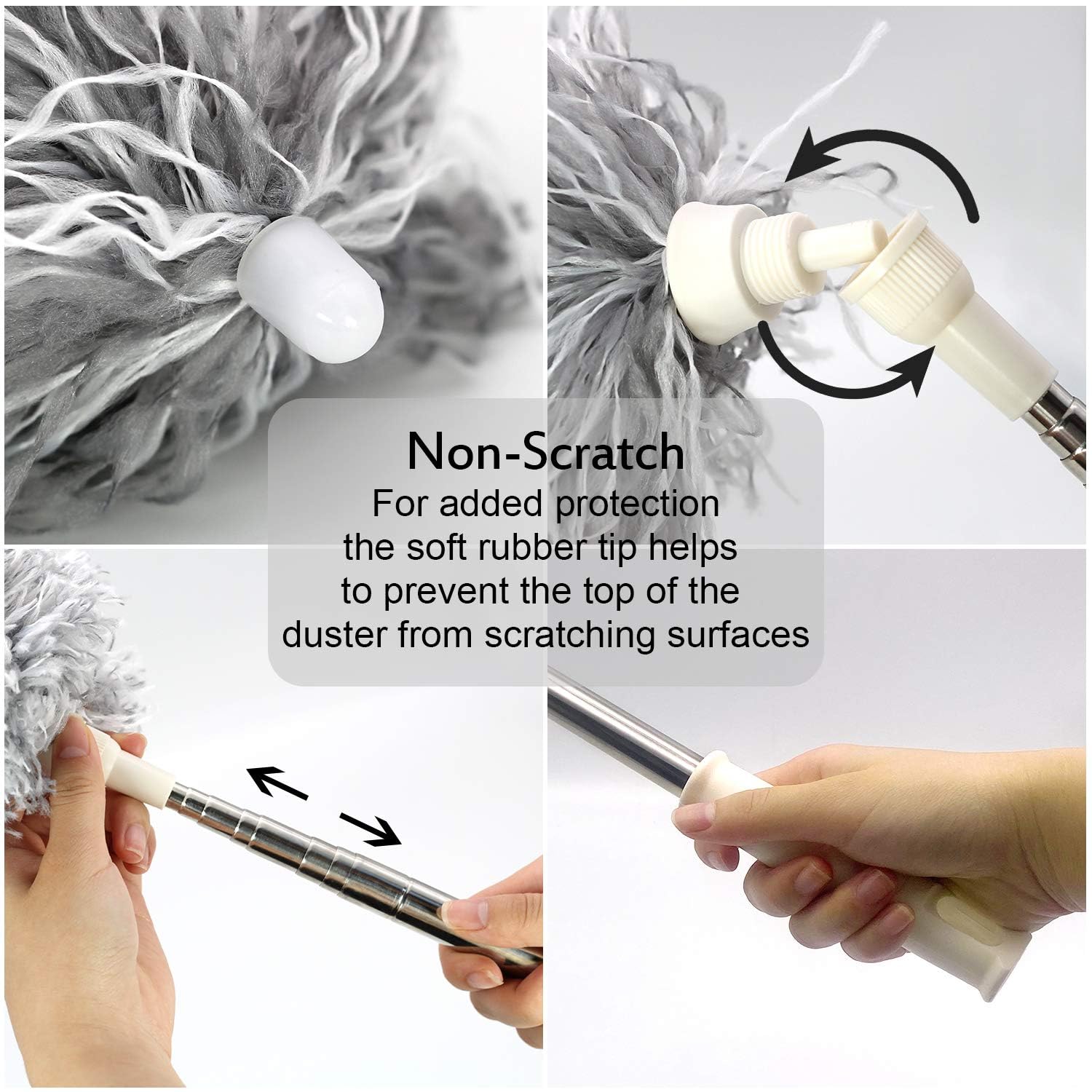 Microfiber Ceiling Fan Cleaner with 30
