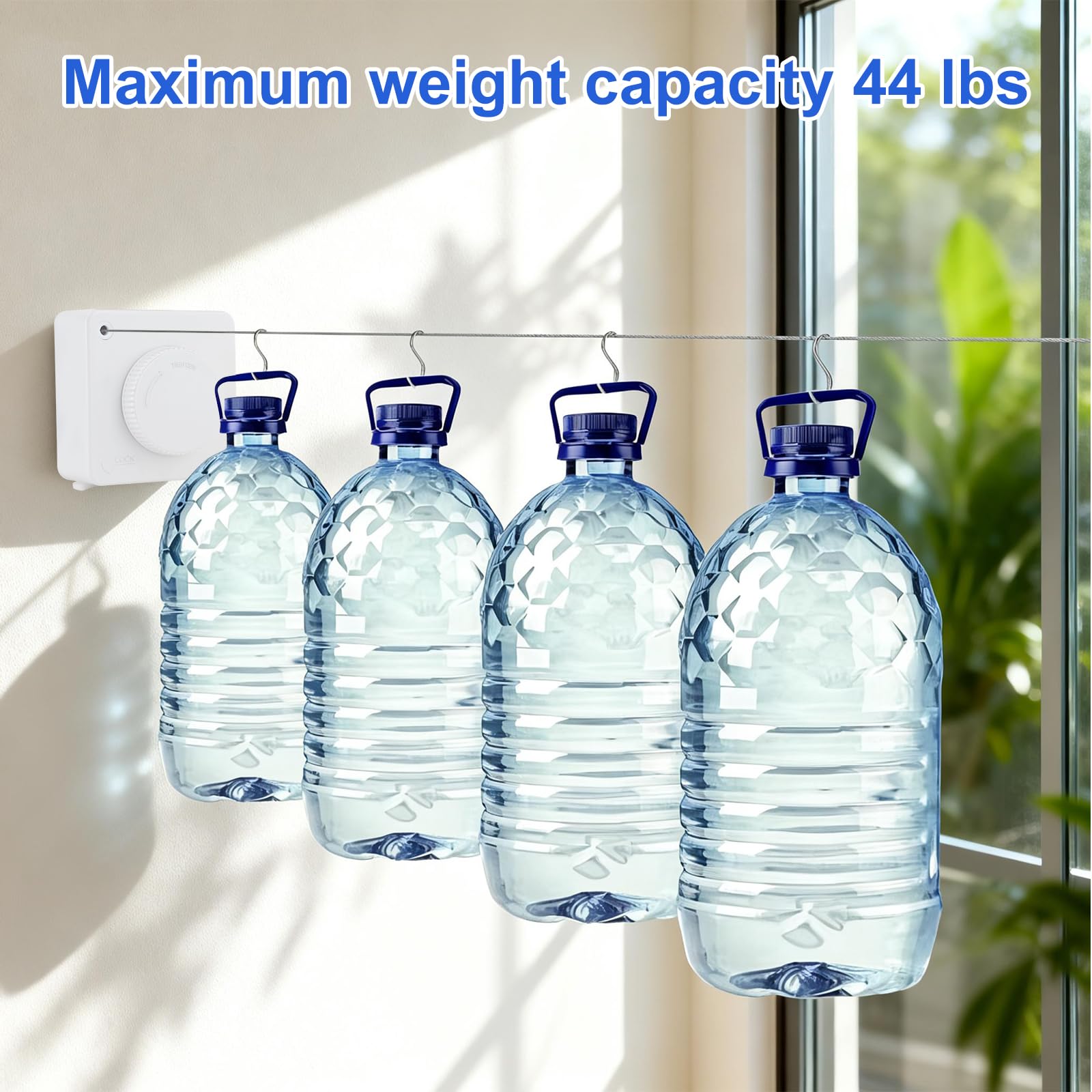 15.7Ft Retractable Clothesline Indoor Outdoor is Also an Anti (15.7 Foot)