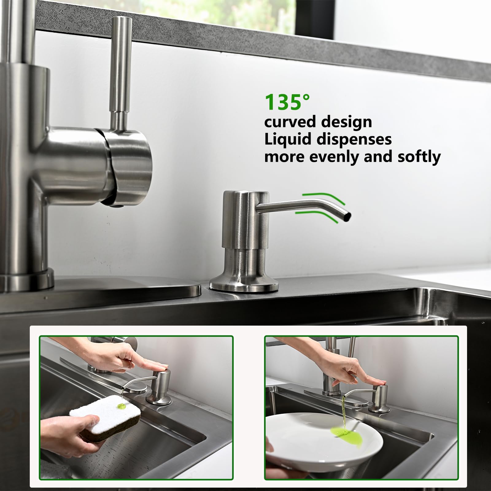 Built in Soap Dispenser for Kitchen Sink