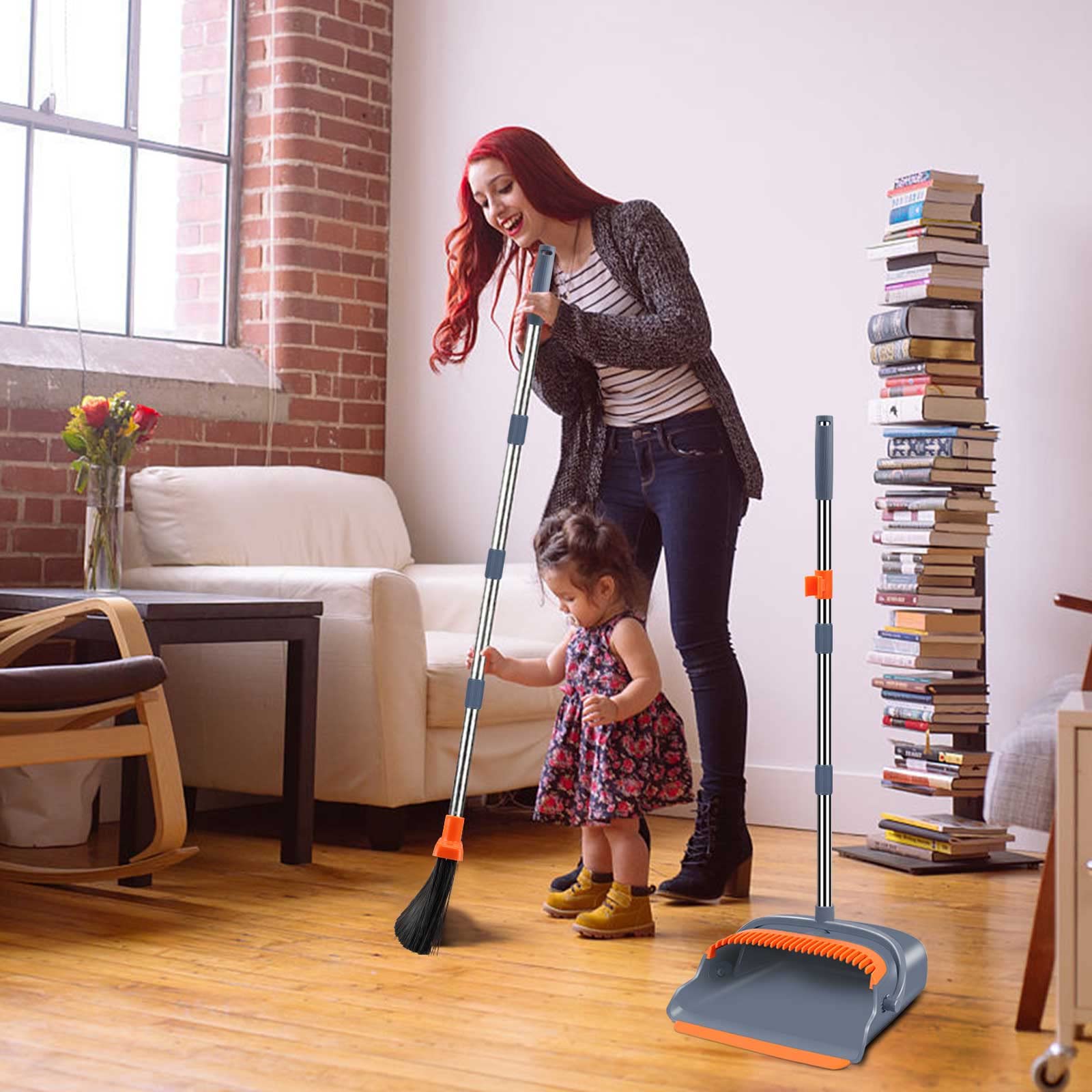 Upgrade Broom and Dustpan Set