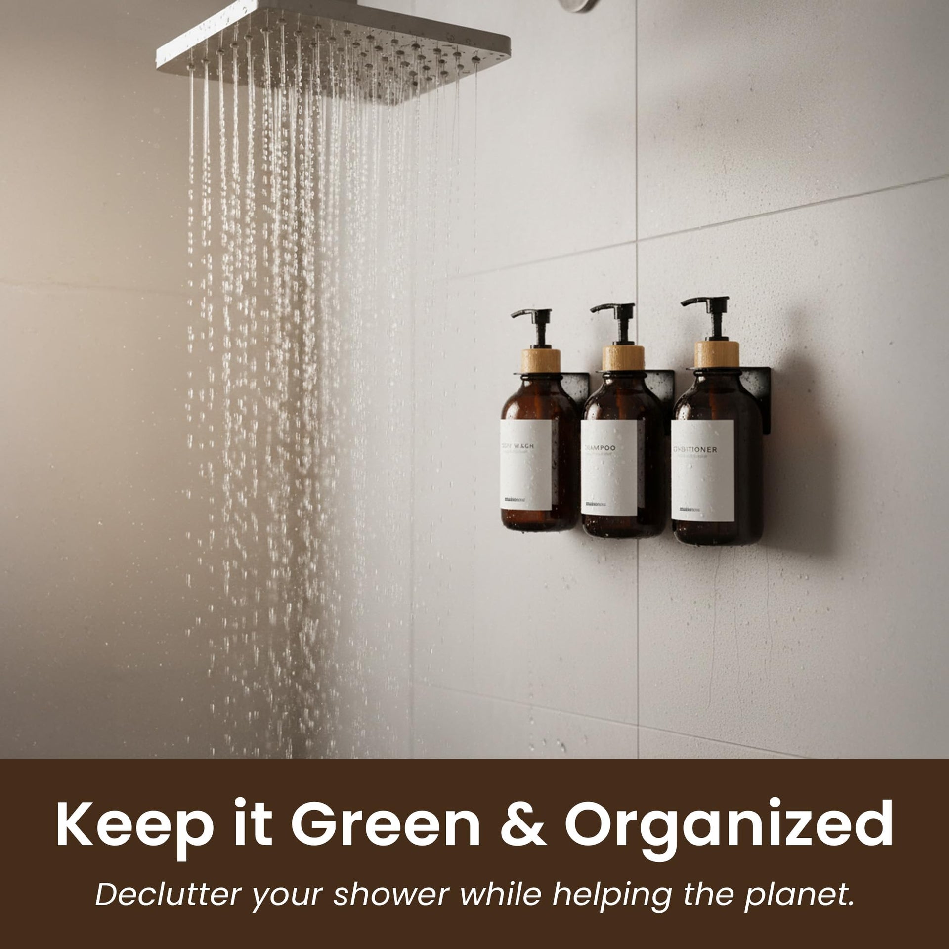 Shampoo and Conditioner Dispenser (3 Count)