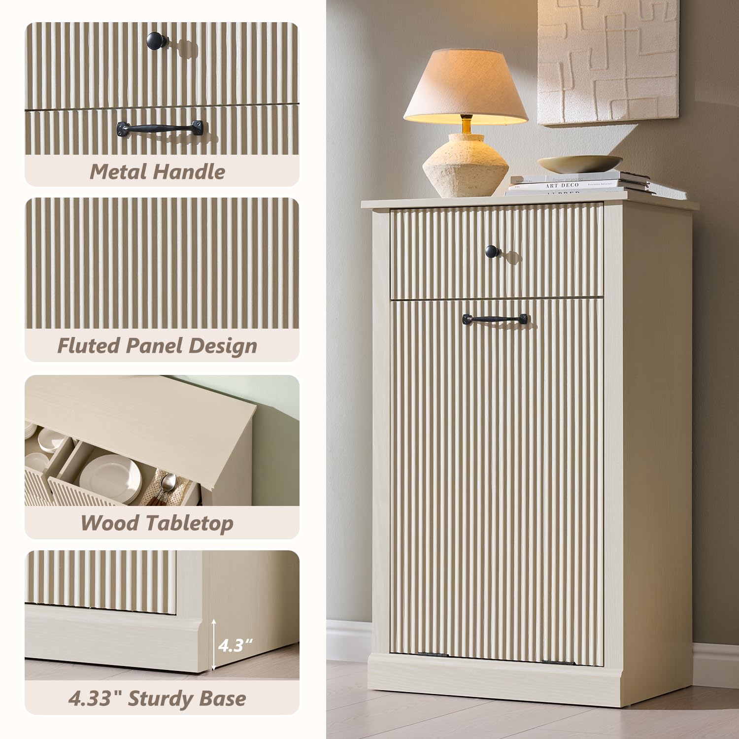 Tilt Out Trash Can Cabinet