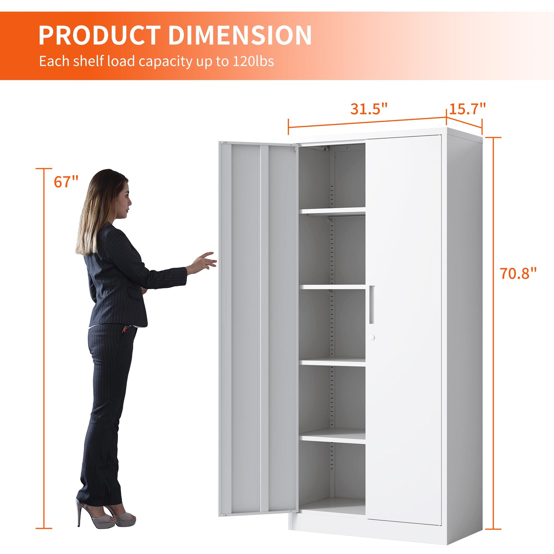 Metal Storage Cabinet for Garage