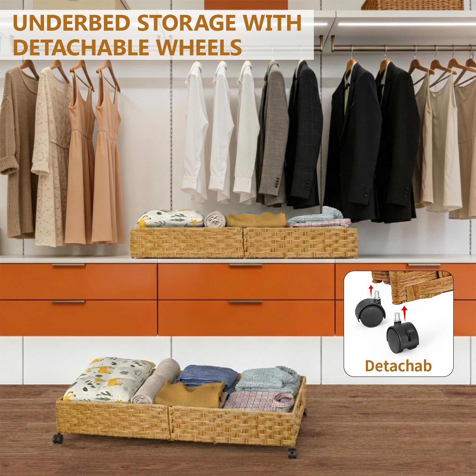 Under Bed Storage with Wheels