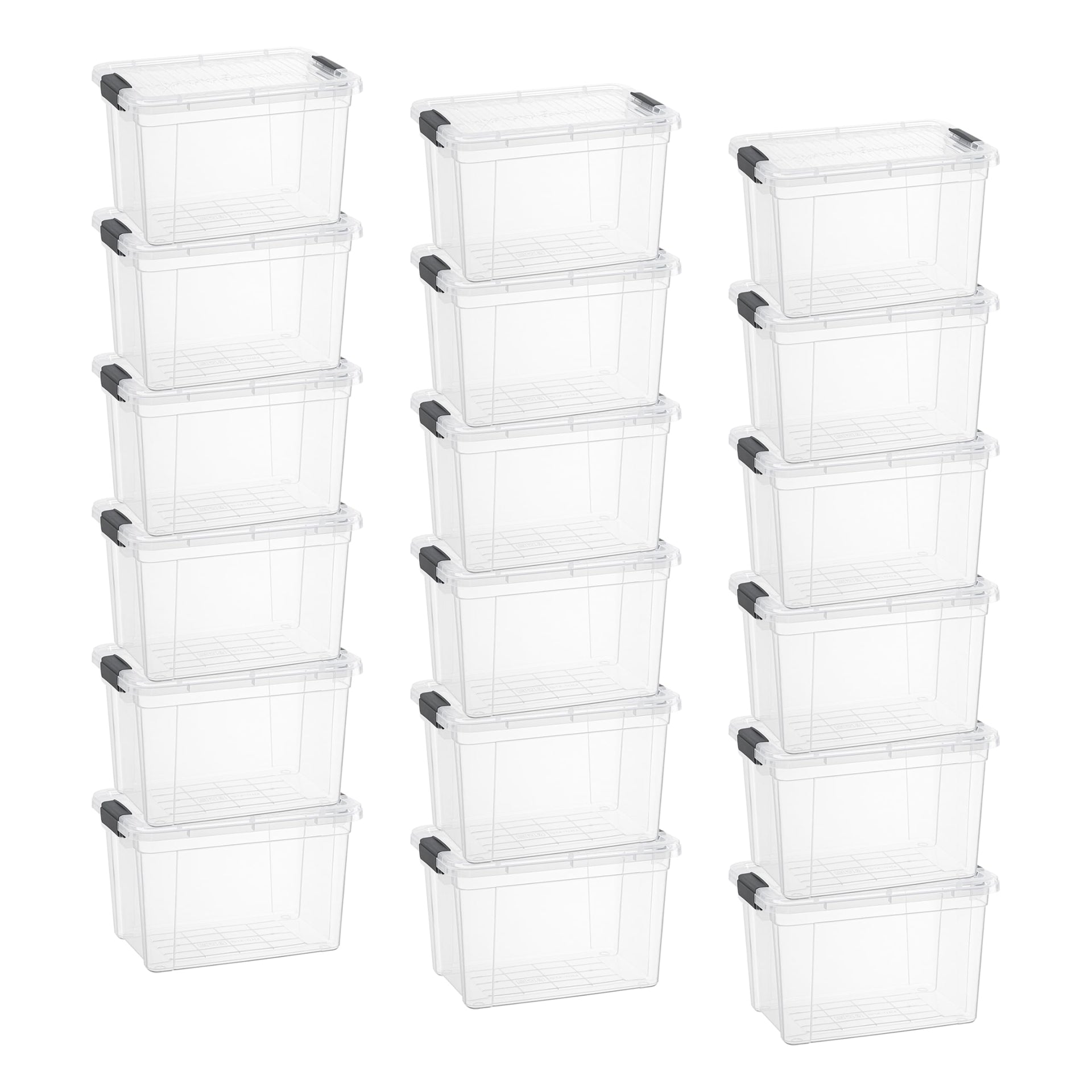 Clear Storage Box with Lid (18 Count)