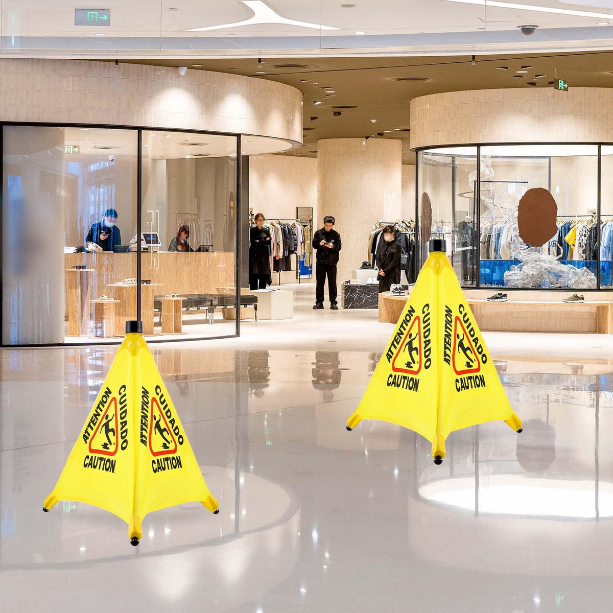 8 Packs Wet Floor Signs 20 Inch (8 Count)