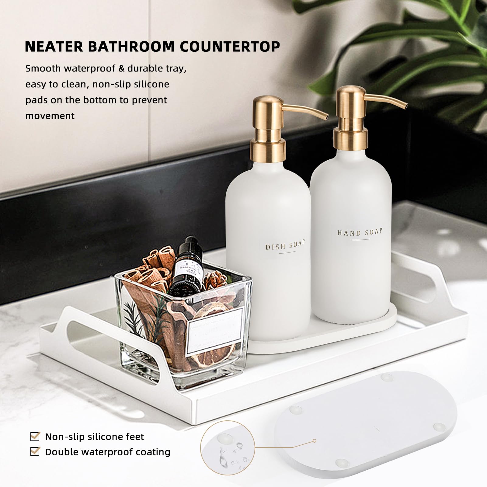 Soap Dispenser Bathroom (4 Count)