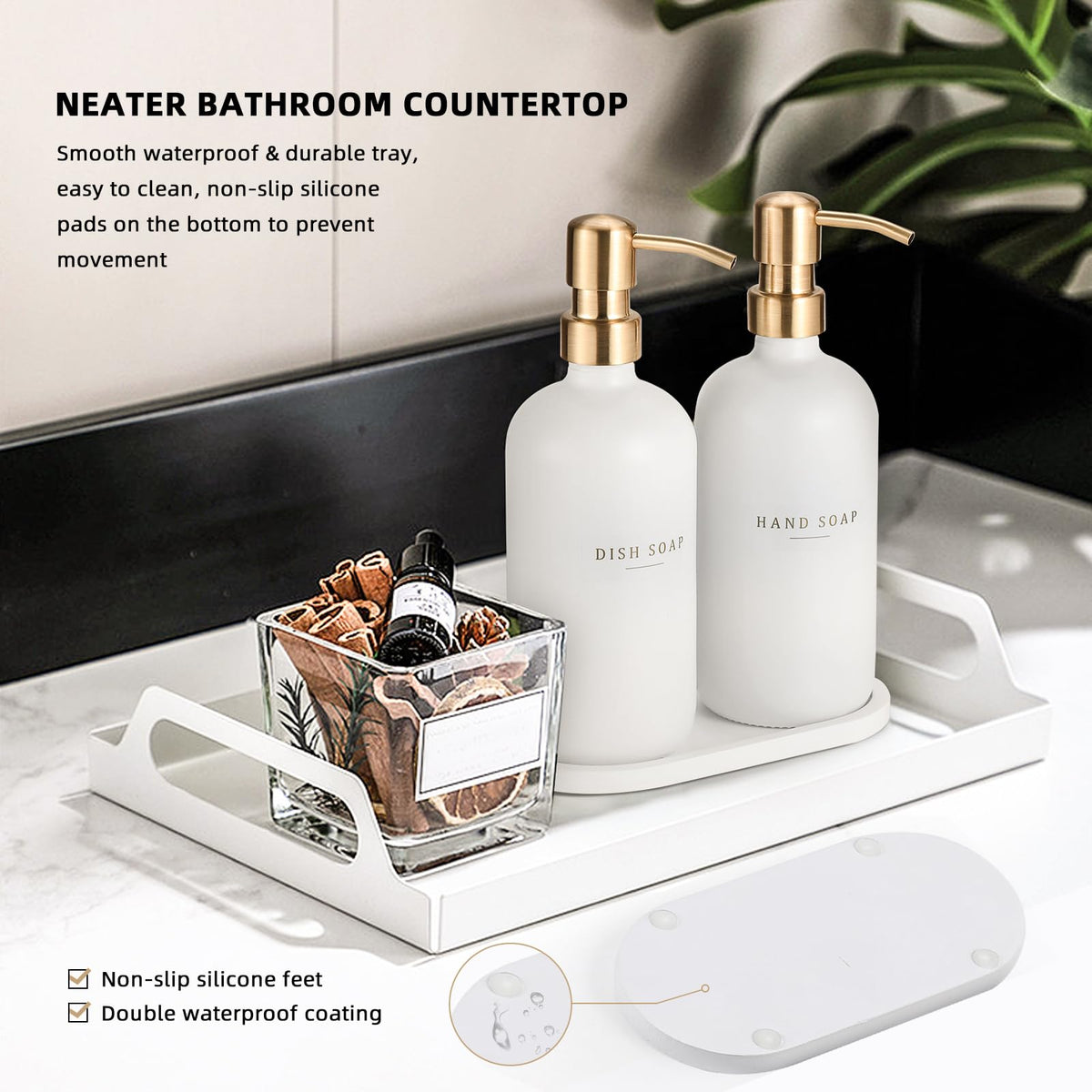 Soap Dispenser Bathroom (4 Count)
