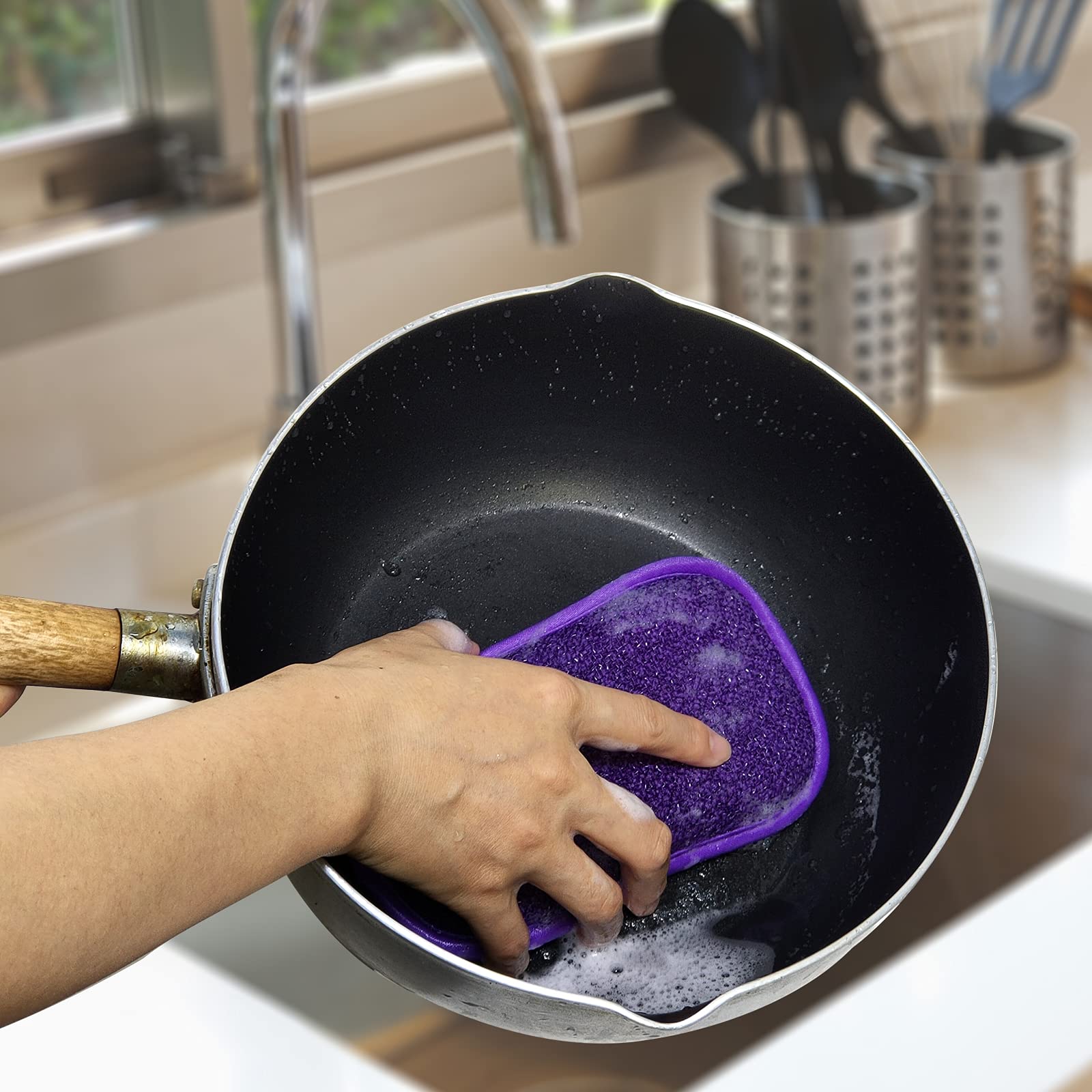 Kitchen Dish Sponge Scrubber Non Scratch (5 Count)