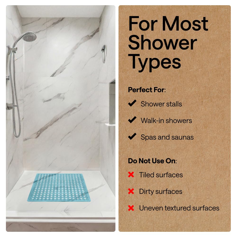Patented Square Shower Stall Mat