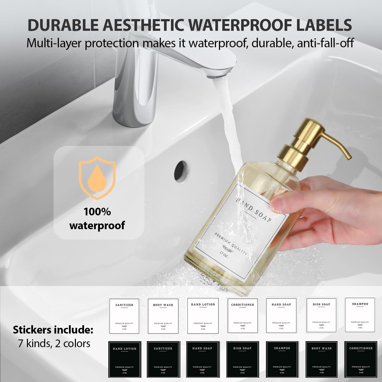 Dish Soap Dispenser for Kitchen (2 Count)