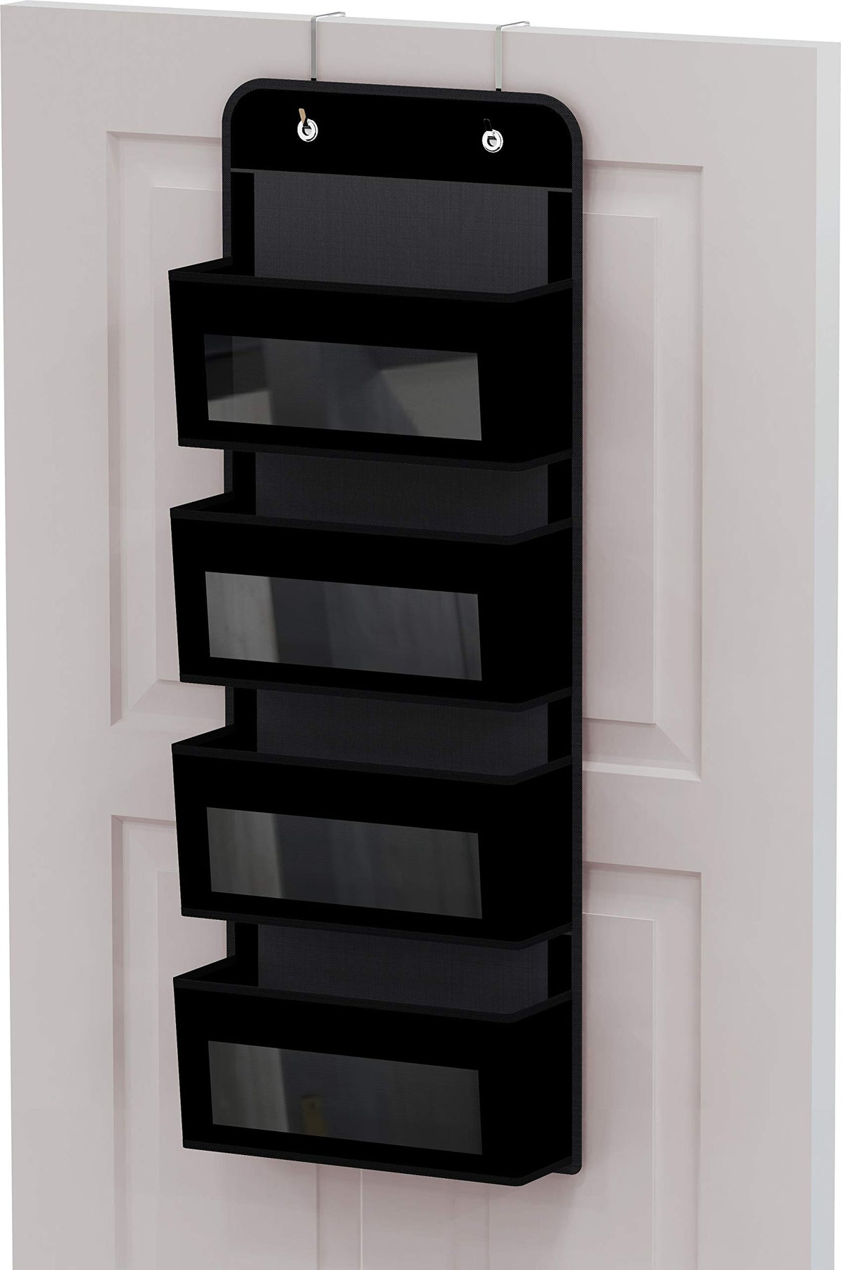 4 Clear Window Pocket Over Door Hanging Organizer