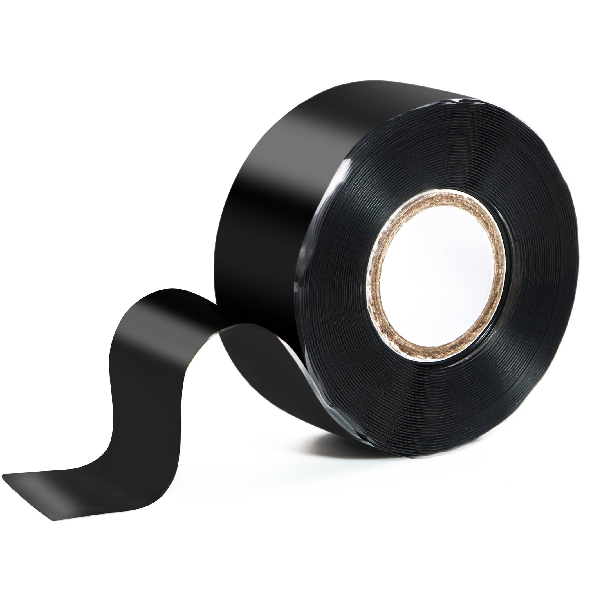 Self Fusing Silicone Tape 1 in x 16.4' Black Waterproof Rubber Leak Proof Sealing Silicone Rubber Self