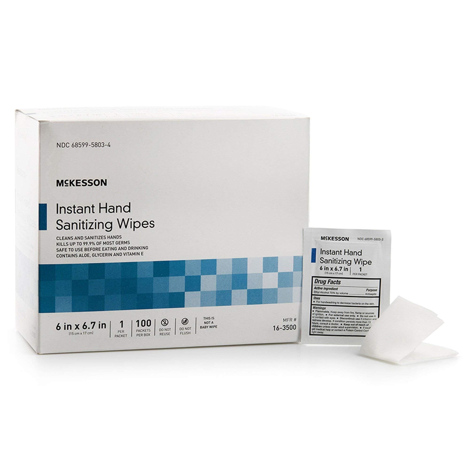 Hand Sanitizing Wipes Alcohol Wipes w (100 Count)