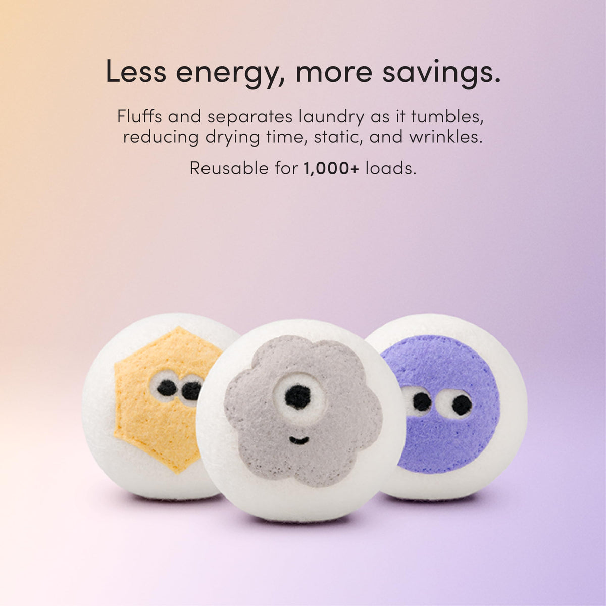 Enzyme Buddies New Zealand Wool Dryer Balls (3 Count)