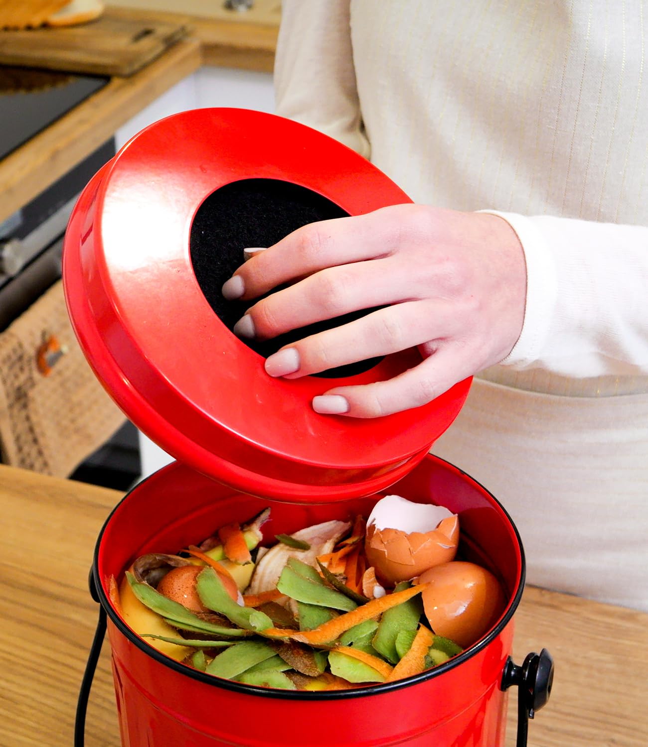 Countertop Compost Bin Kitchen with Lid
