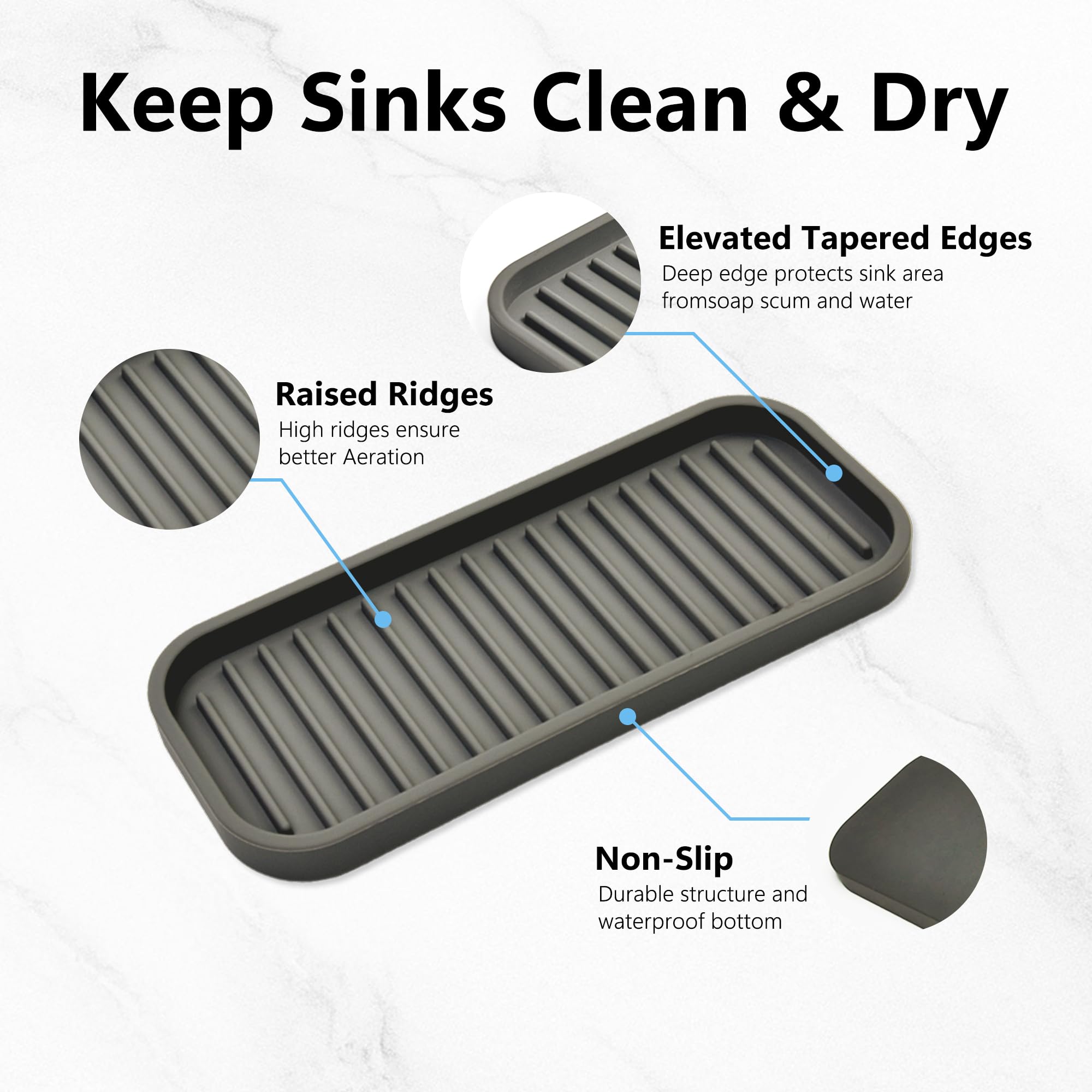 Silicone Sponge Holder for Kitchen Sink