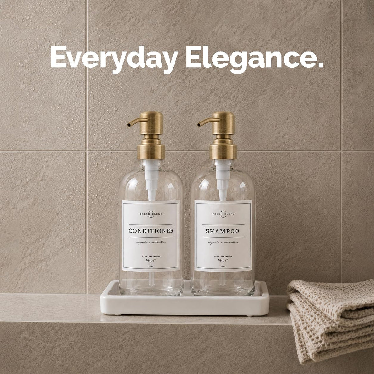 Glass Soap Dispenser (2 Count)