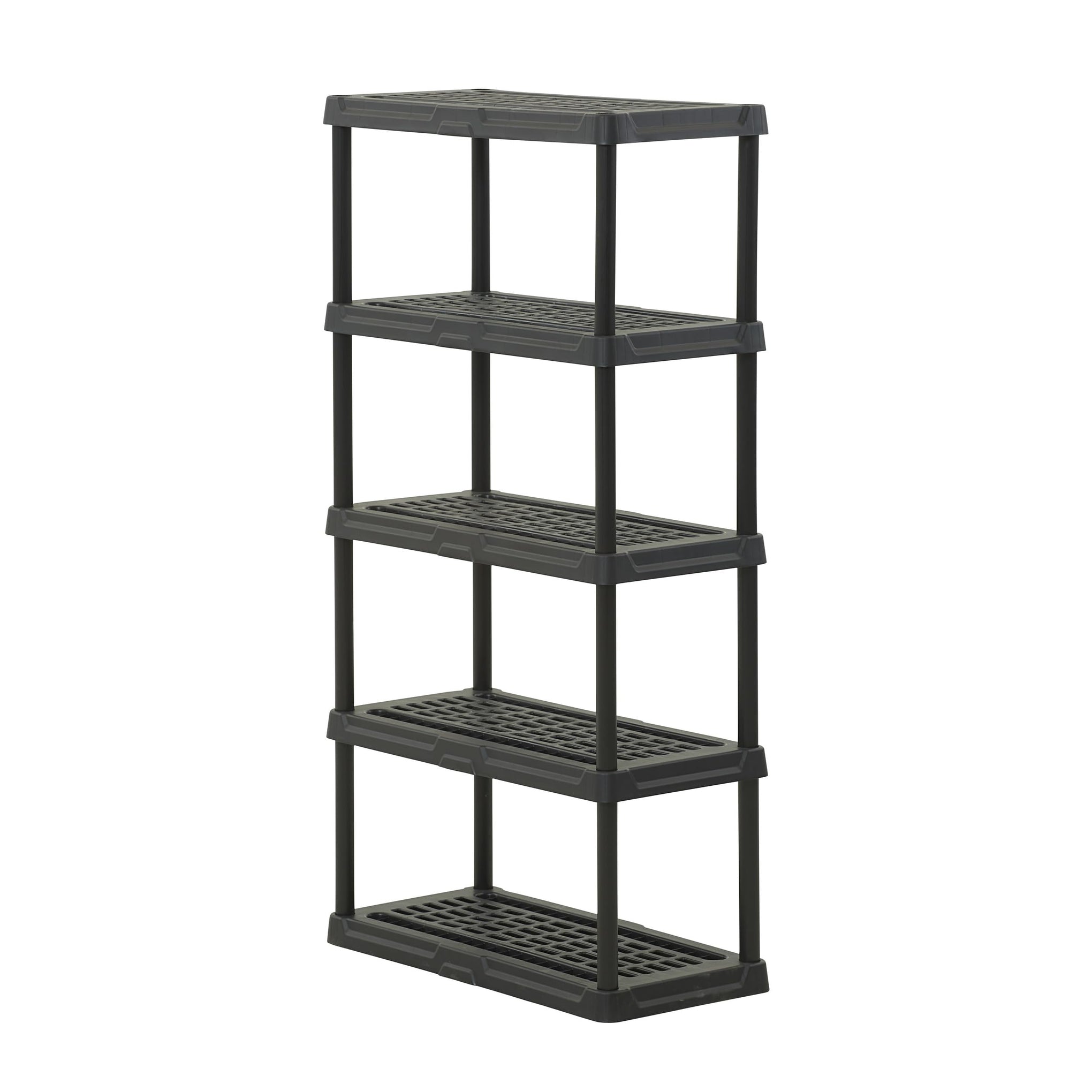 5 Tier Heavy Duty Plastic Storage Shelves for Garage