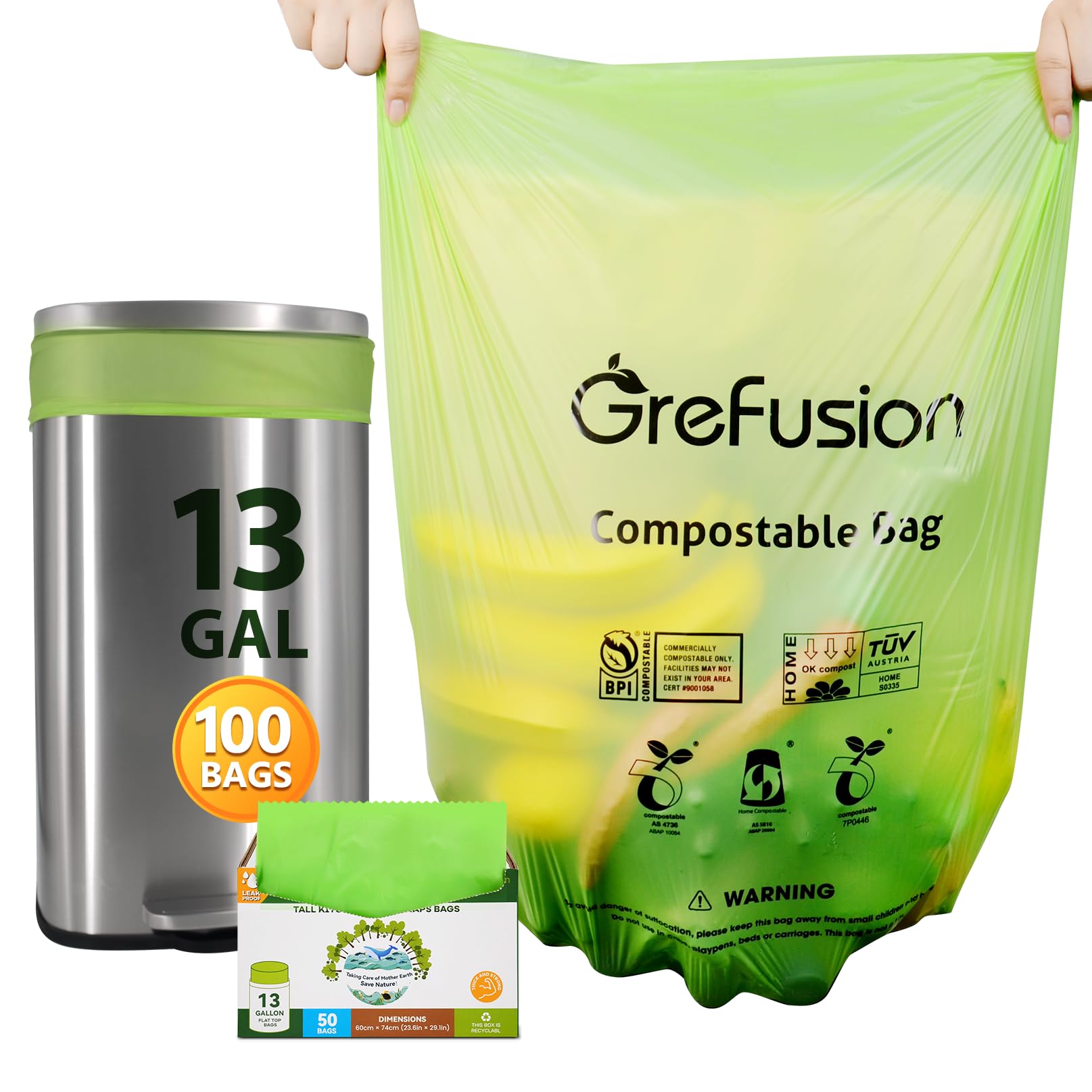 Compostable Bags (100 Count)