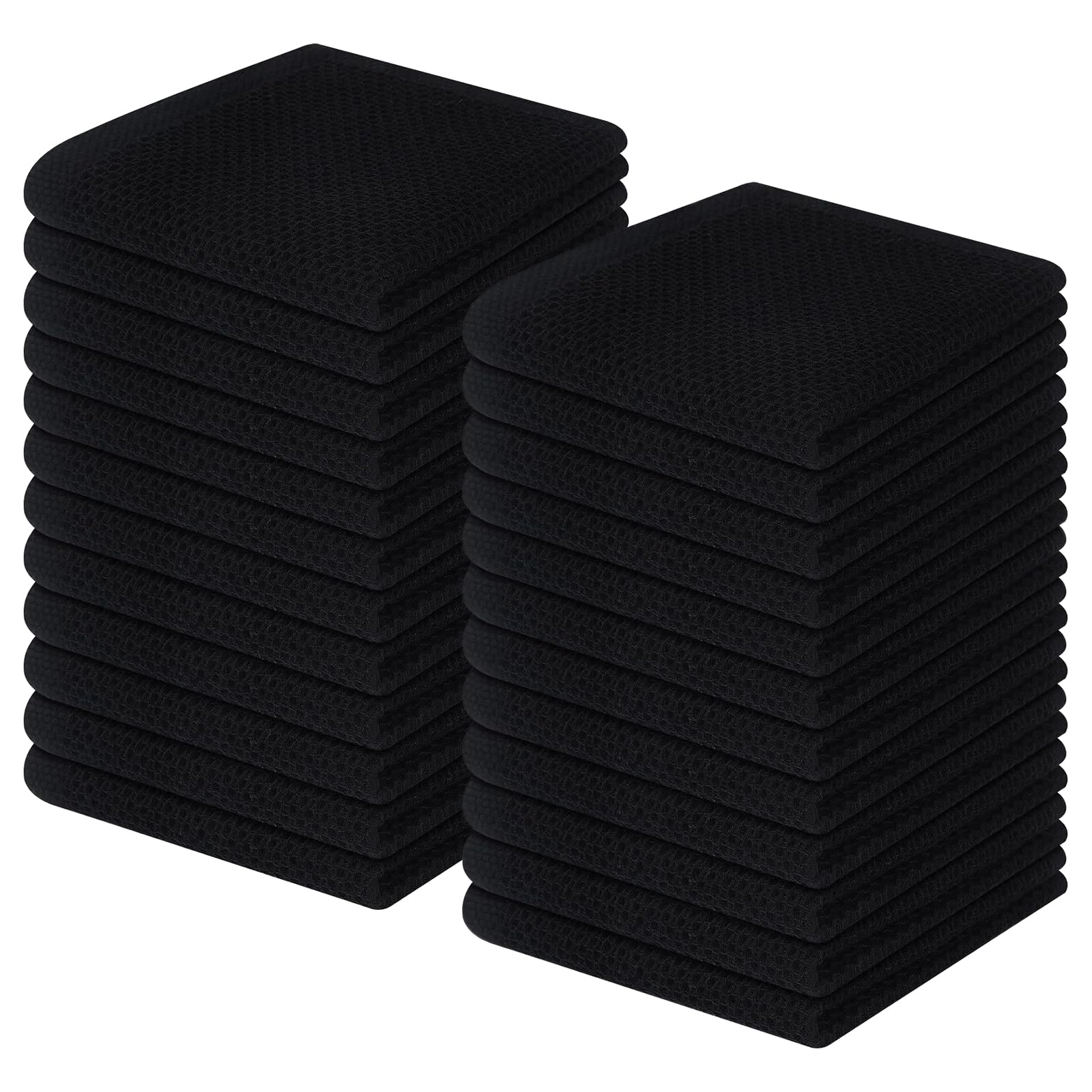 100% Cotton Waffle Weave Kitchen Dish Cloths 24 (24 Count)