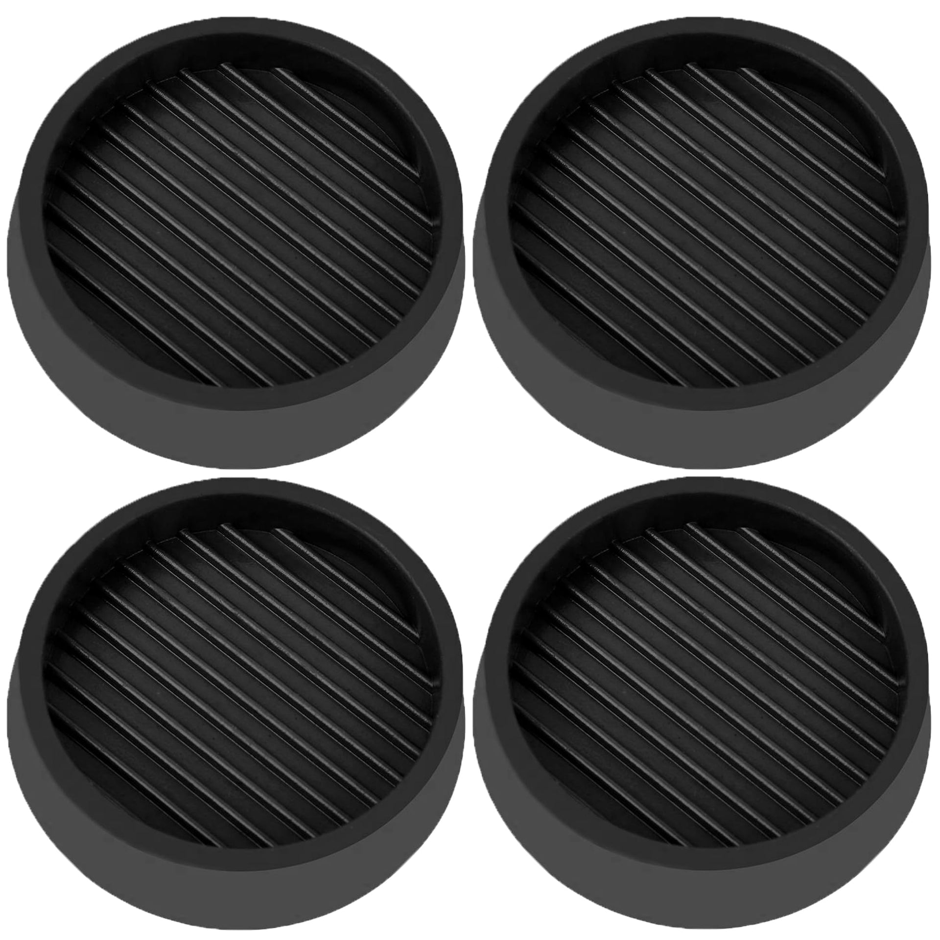 4X4 Round Rubber Caster Cups (16 Count)