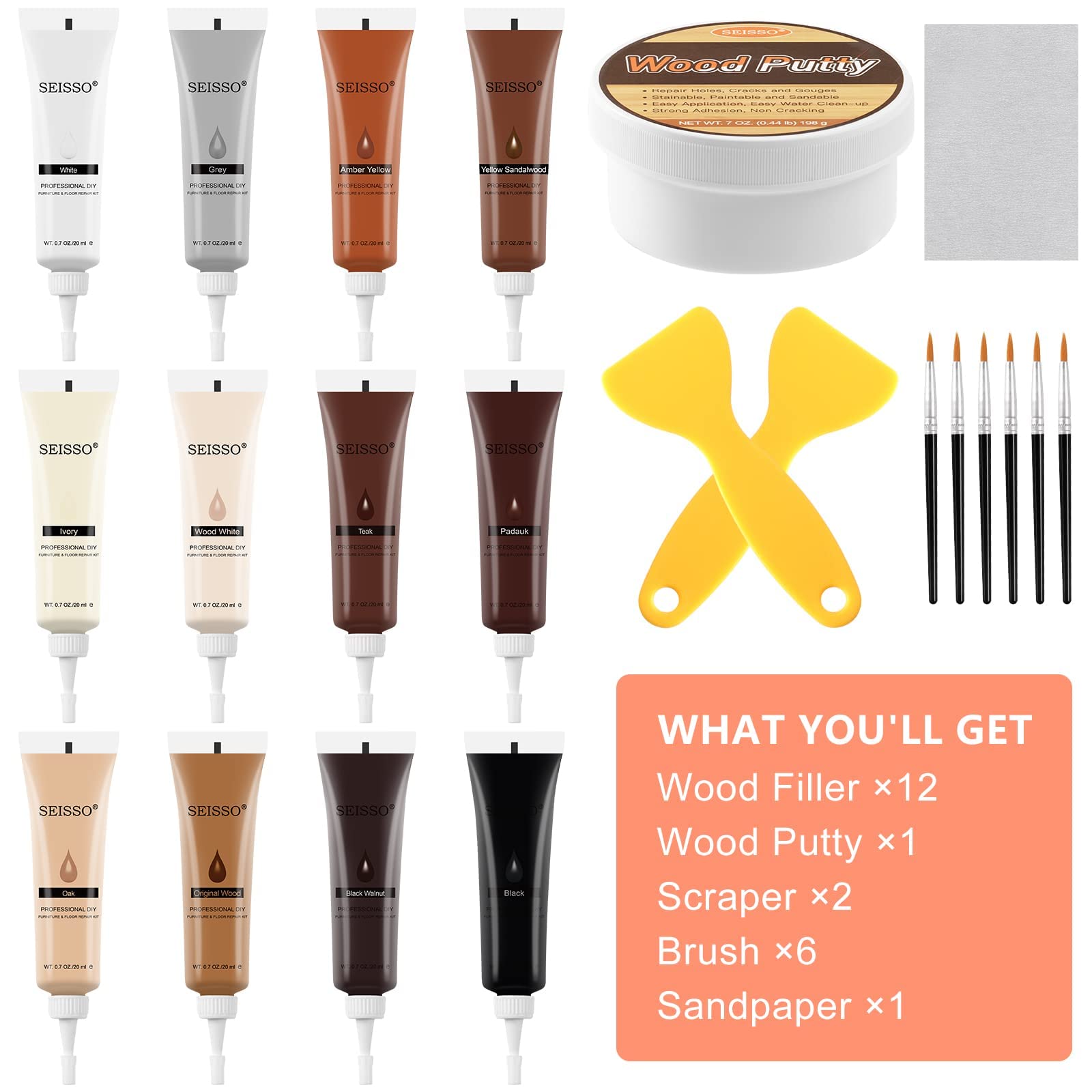 Wood Furniture Repair Kit (17 Count)