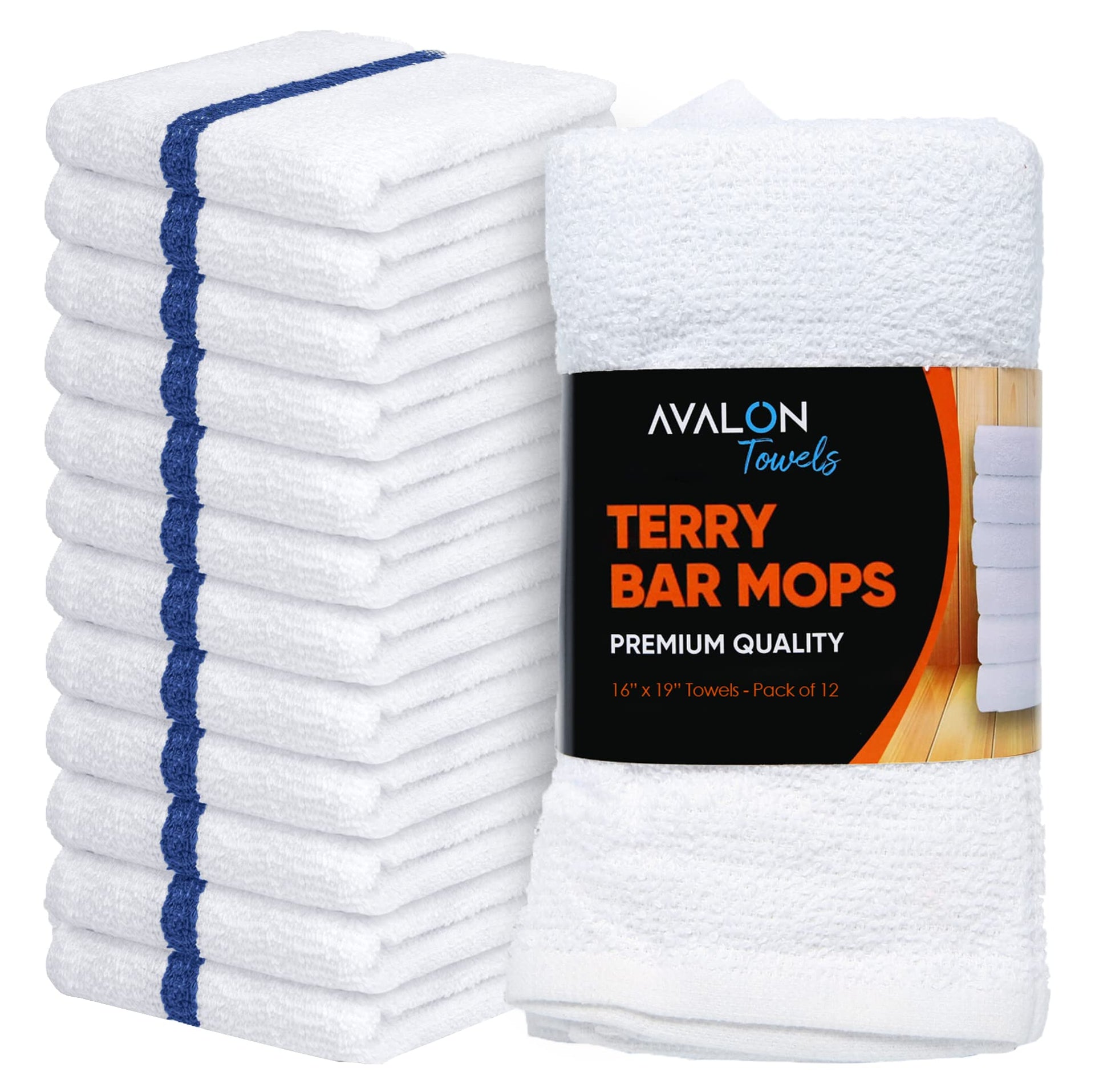 Terry Bar Mop Towels (12 Count)
