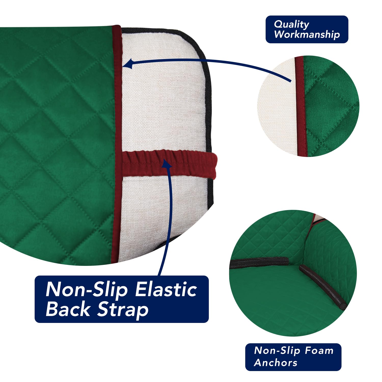 Reversible Quilted Couch Covers for Dogs Sofa Cover 4 Seater 88"