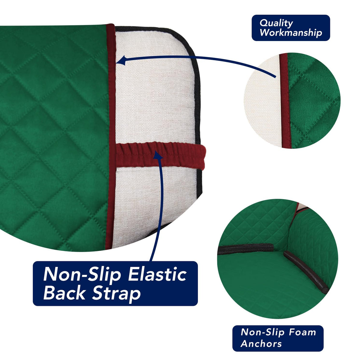 Reversible Quilted Couch Covers for Dogs Oversized Sofa Cover 78”