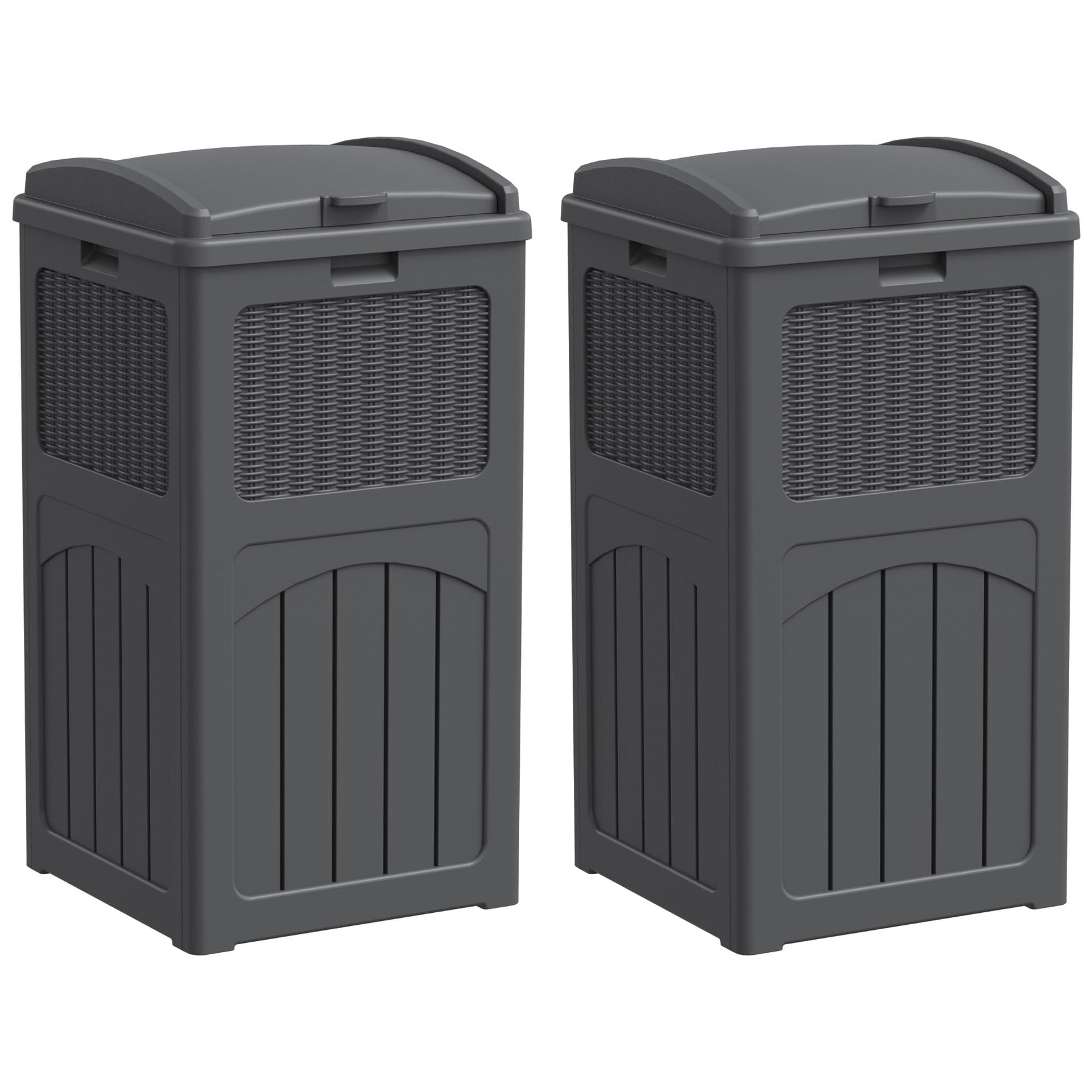 33 Gallon Outdoor Trash Can with Lid