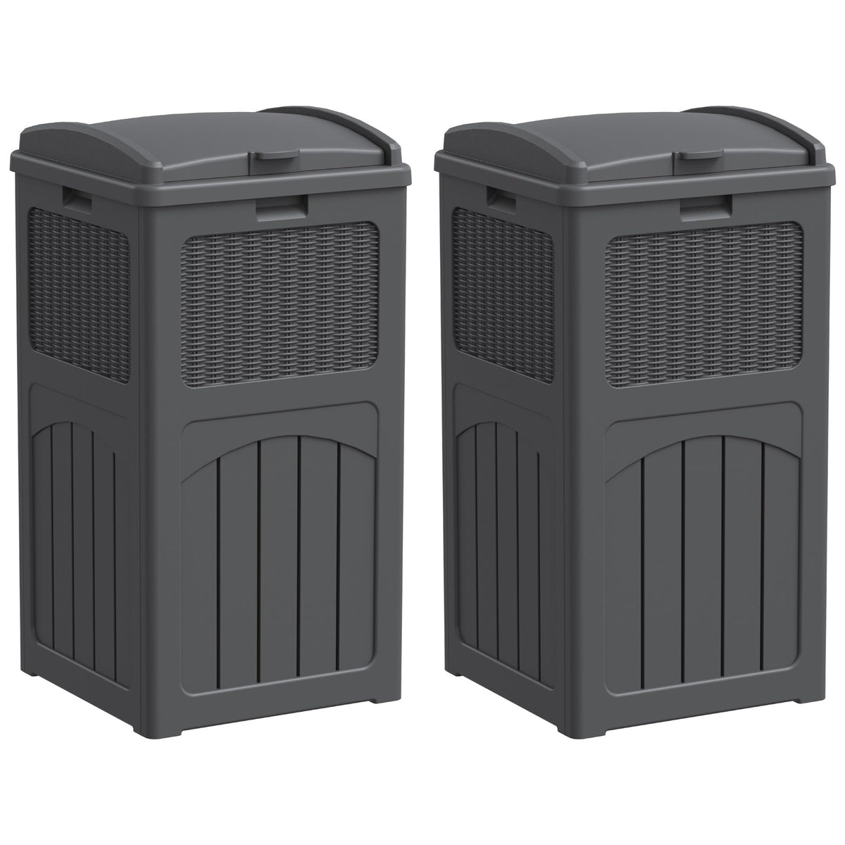 33 Gallon Outdoor Trash Can with Lid