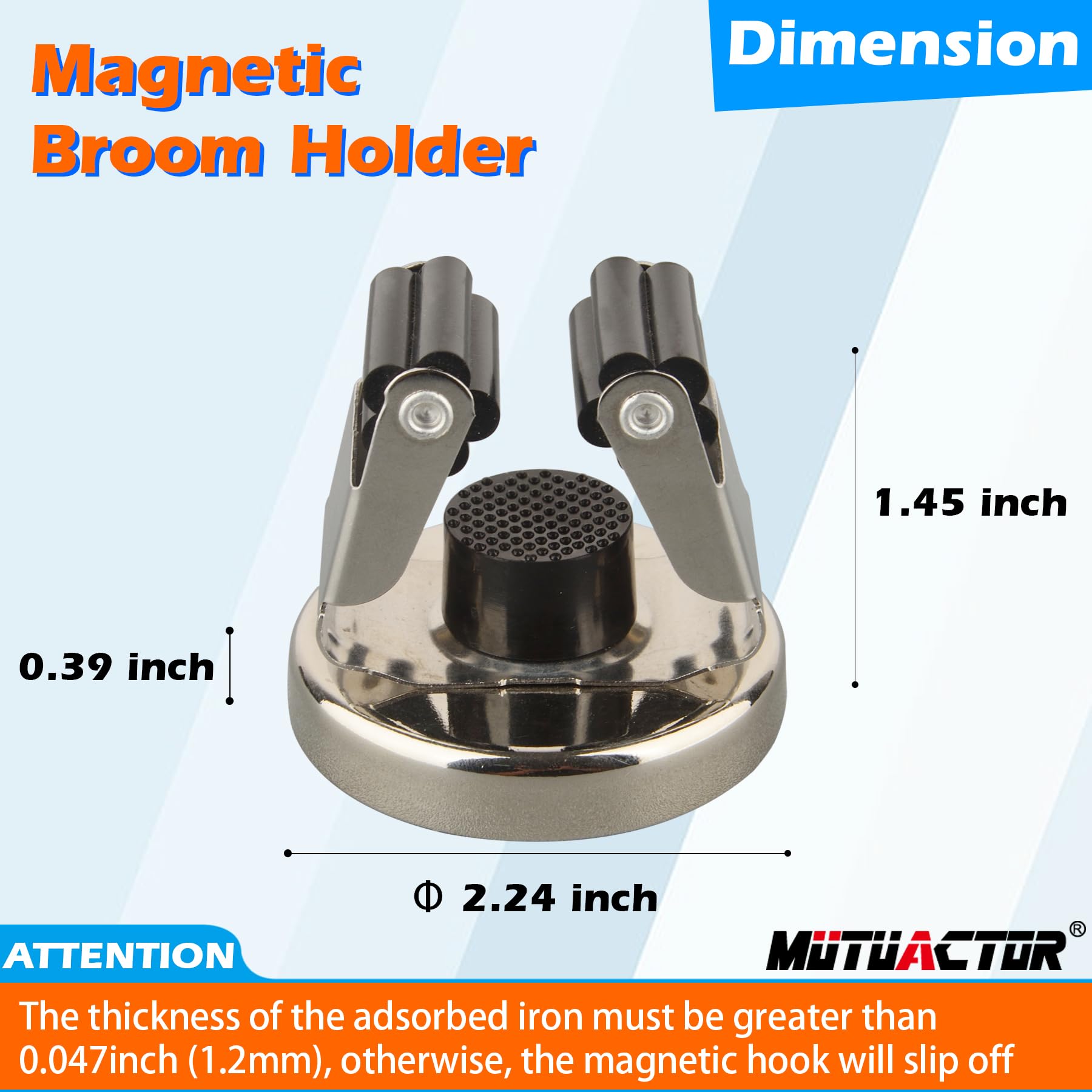 Magnetic Broom Holder (2 Count)