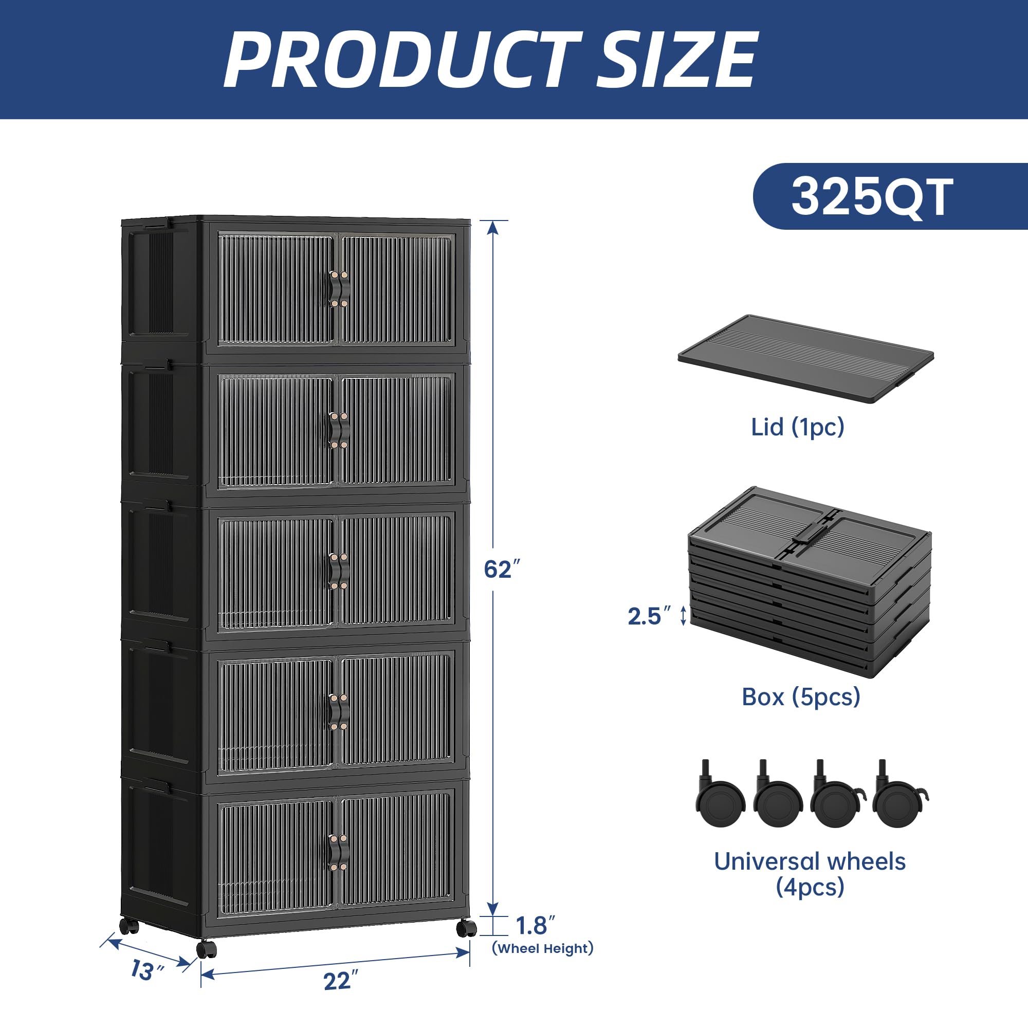 325Qt Stackable Storage Bins