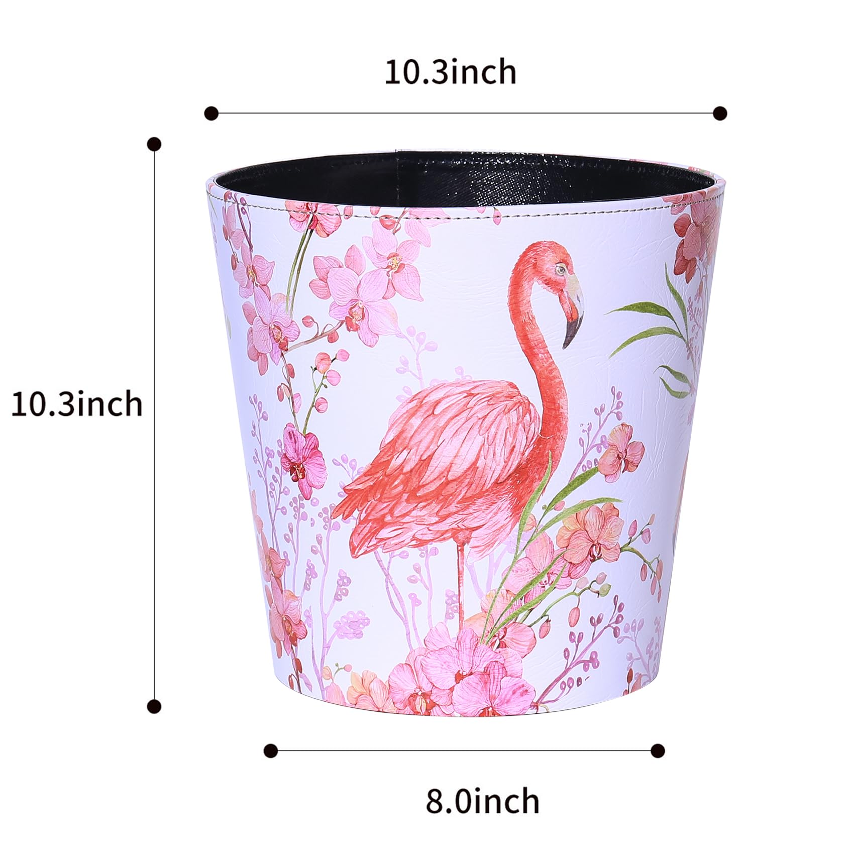 PU Leather Small Trash Can Wastebasket