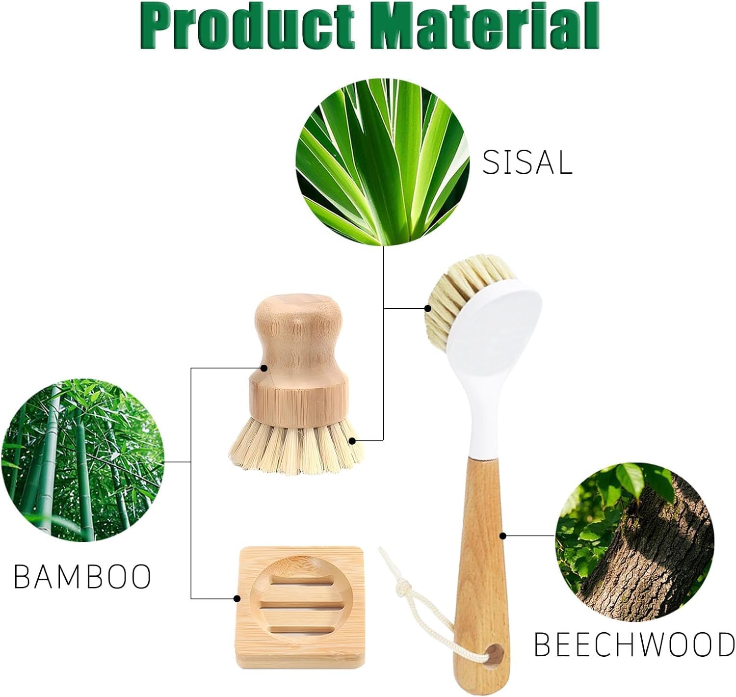 Vegetable & Dish Brush Set (2 Count)