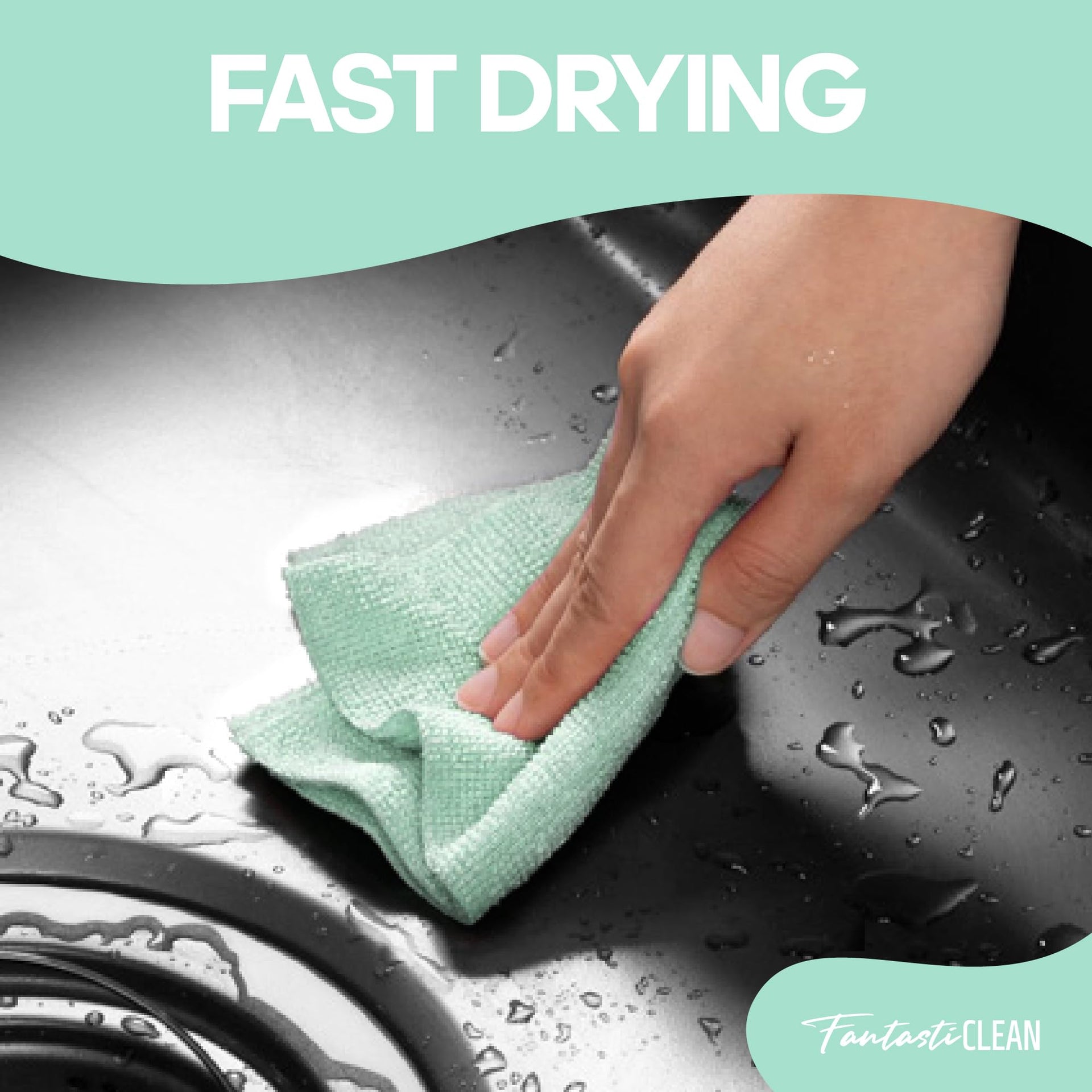 Microfiber Cleaning Cloth Roll (60 Count)