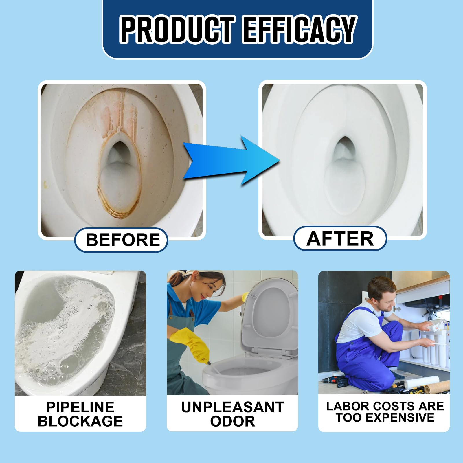 2PCS Foam Toilet Cleaner
