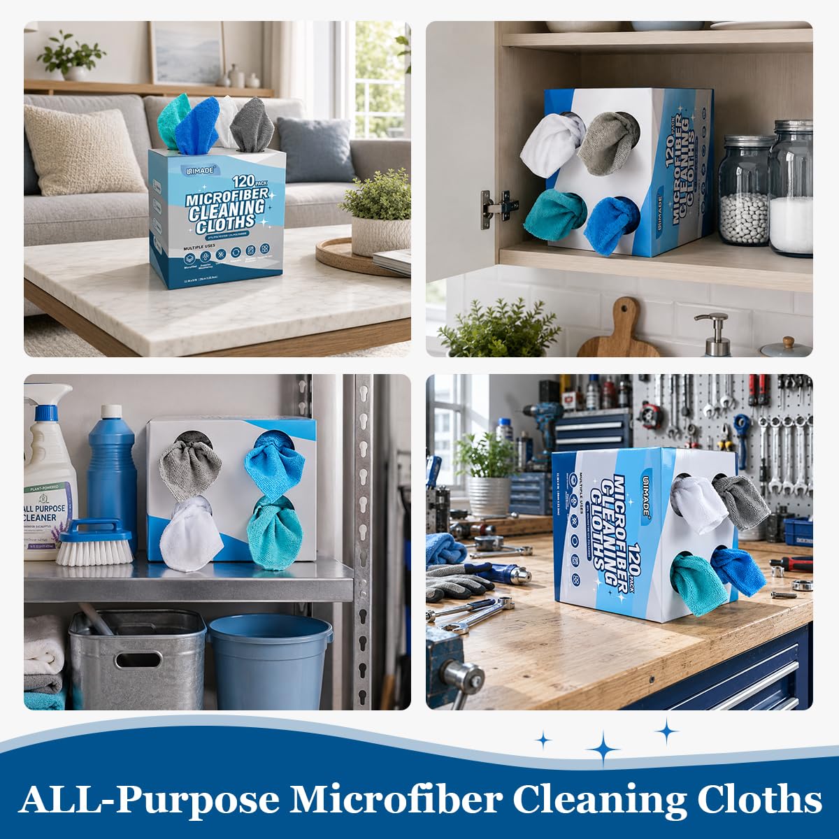 Microfiber Cleaning Cloth (120 Count)