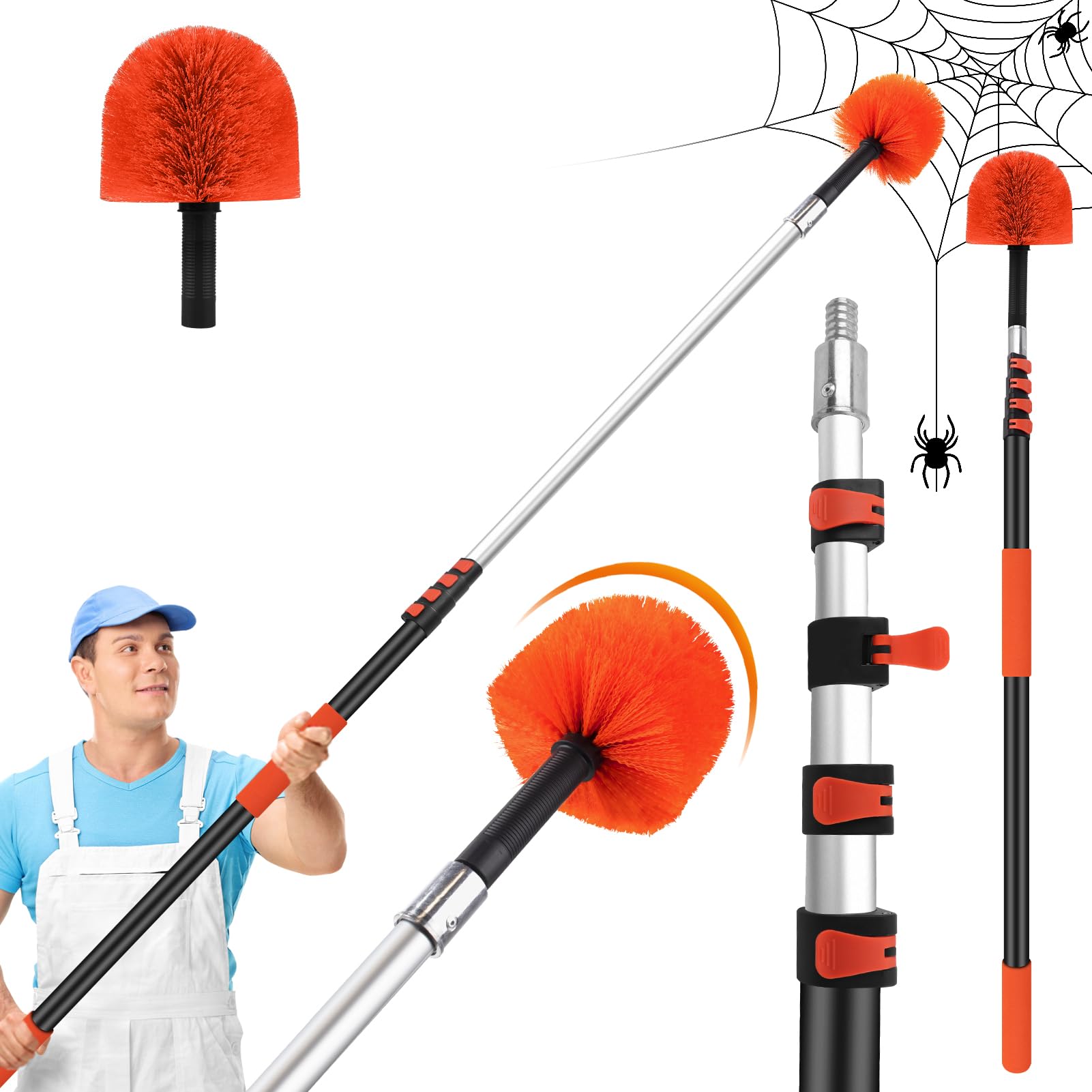 18FT Cobweb Duster with Extension Pole