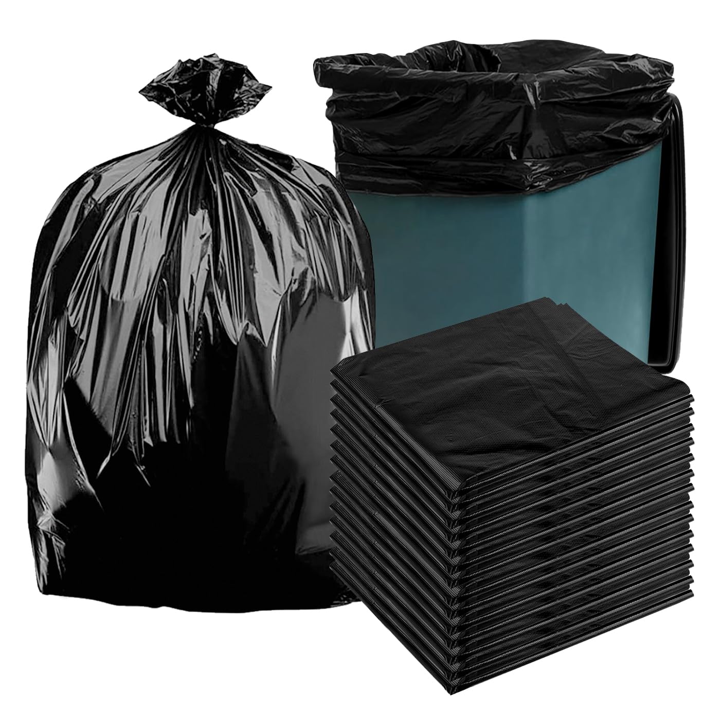 45 50 gallon heavy duty trash bags (30 Count)