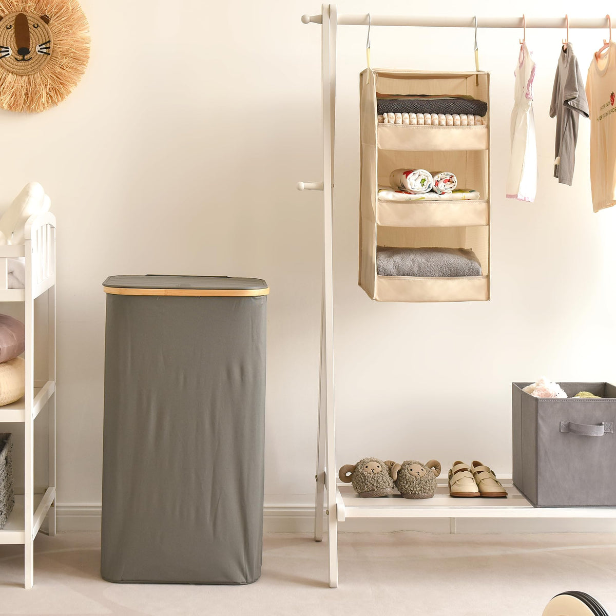 3 Shelf Hanging Closet Organizer