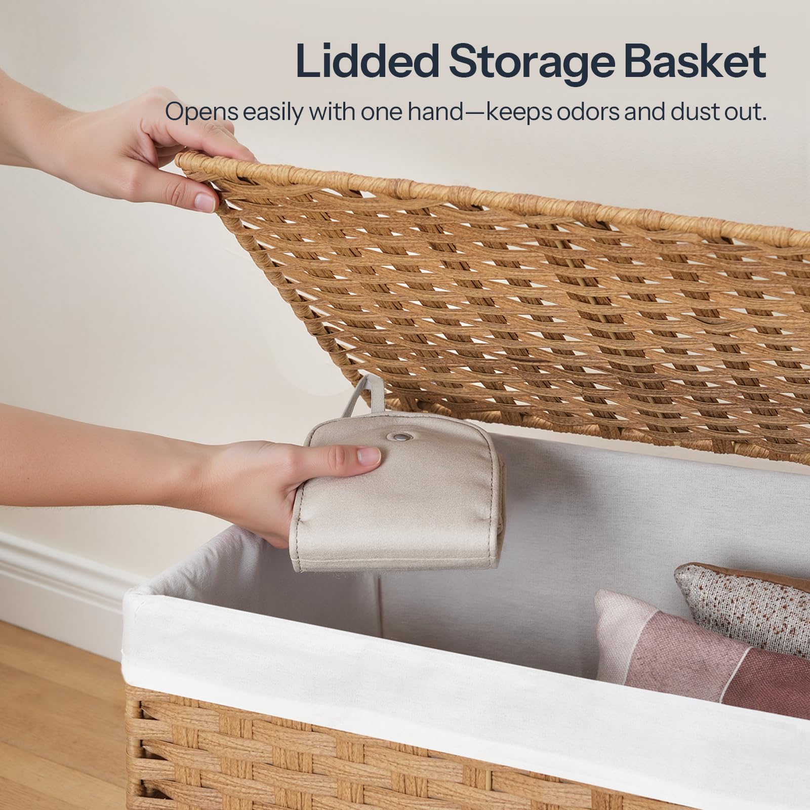 Storage Basket with Lid - ModHome Supplies