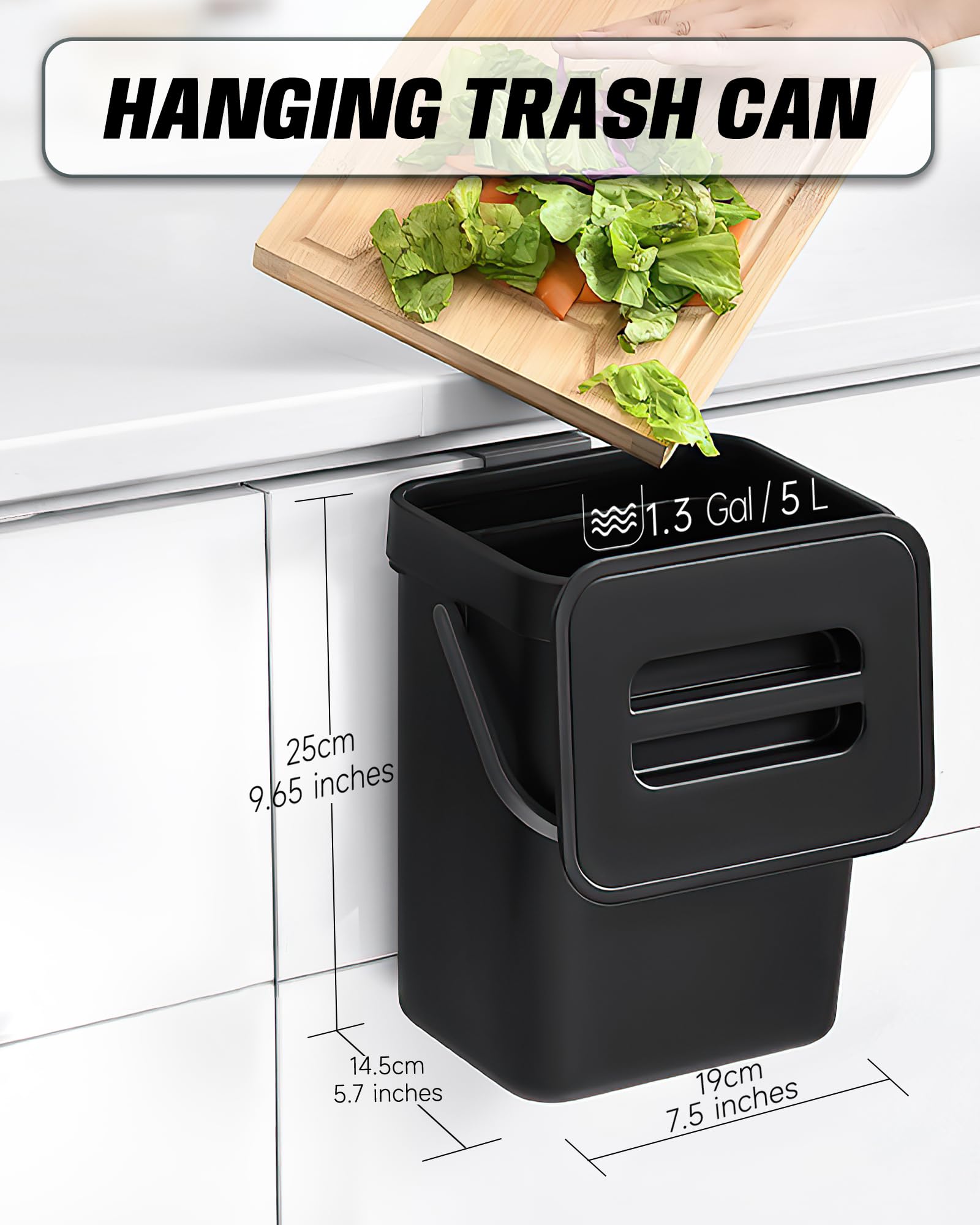 1.3 Gal Kitchen Compost Bin