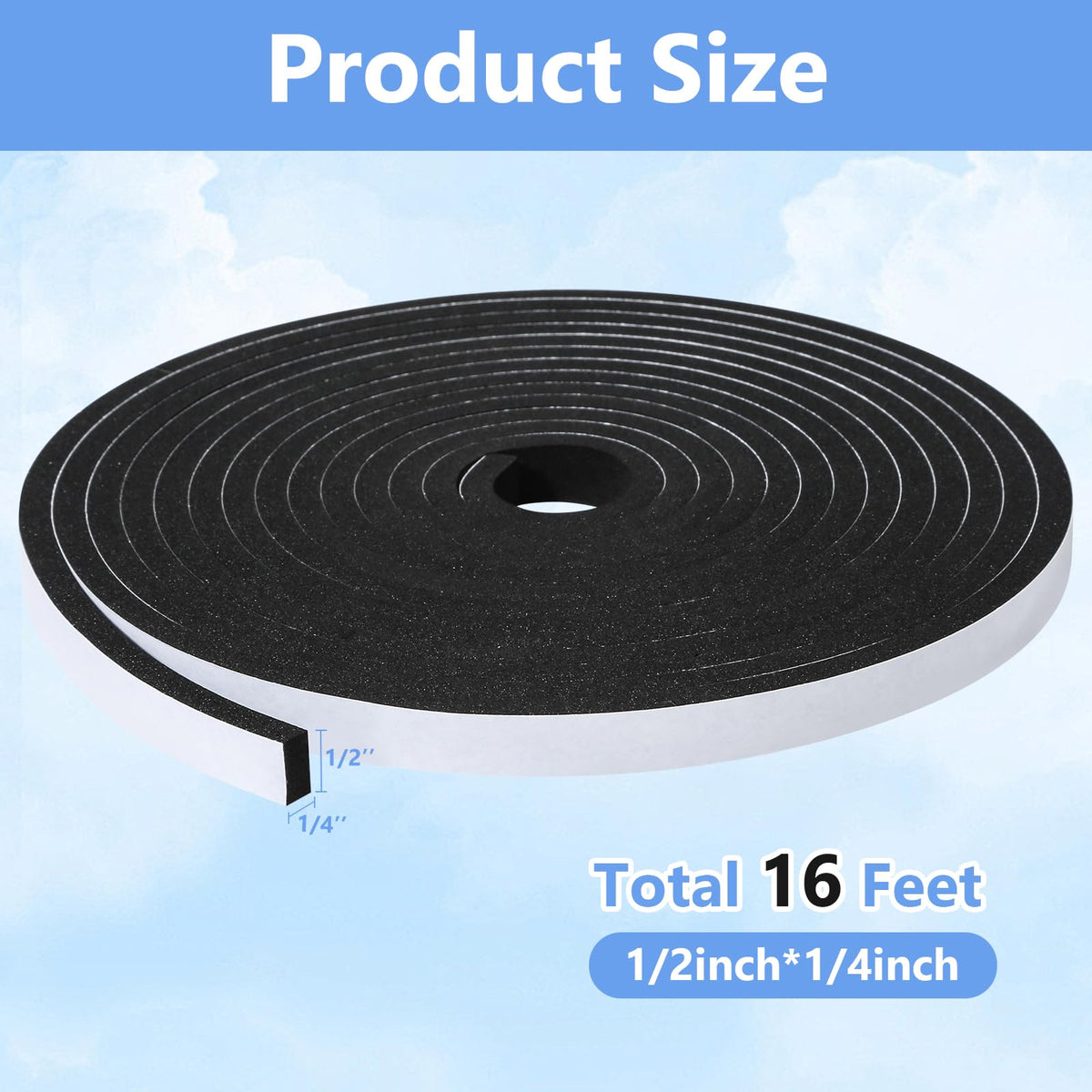 Weather Stripping Door Seal Strip (16 Foot)