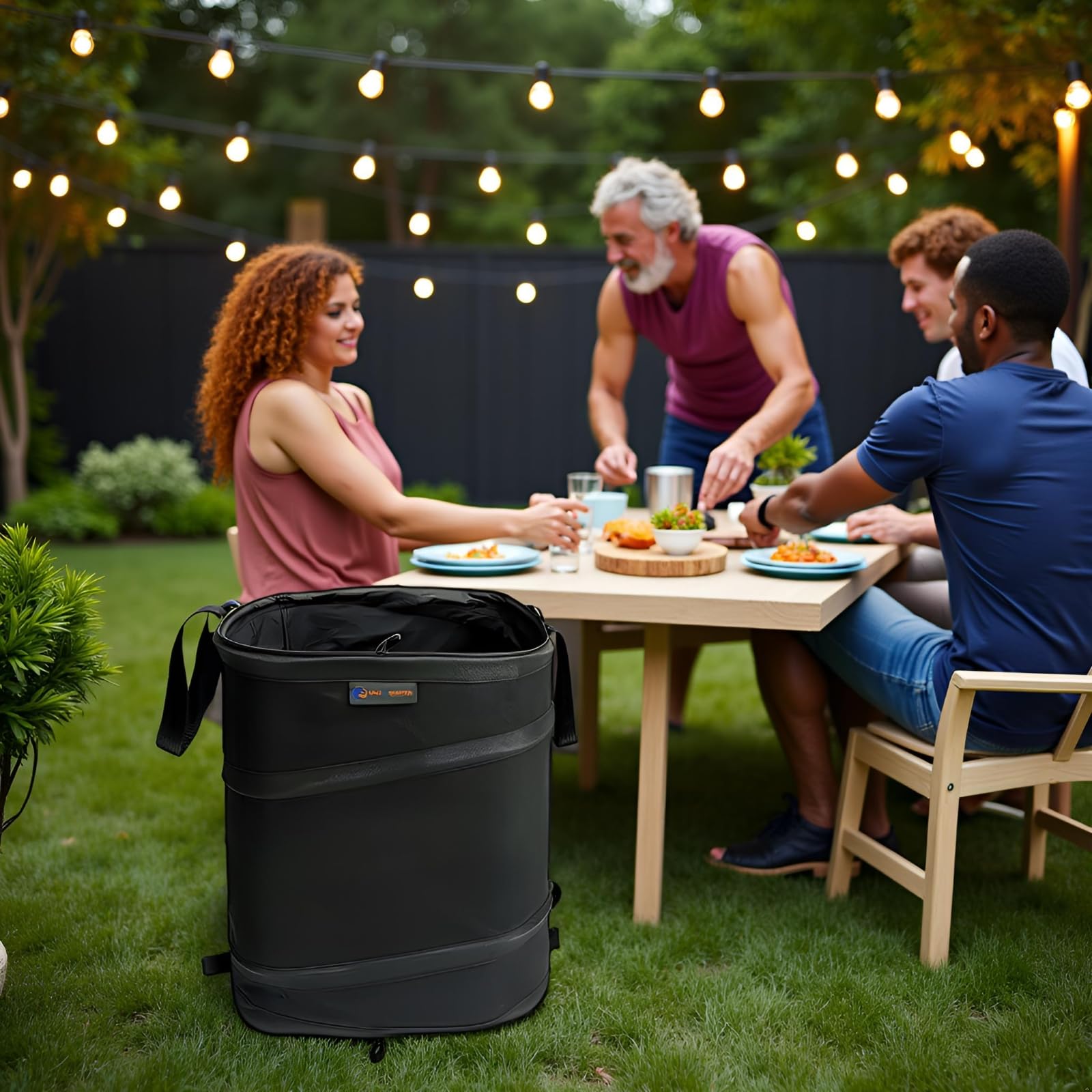 19 Gallon Square Collapsible Yard Waste Bin